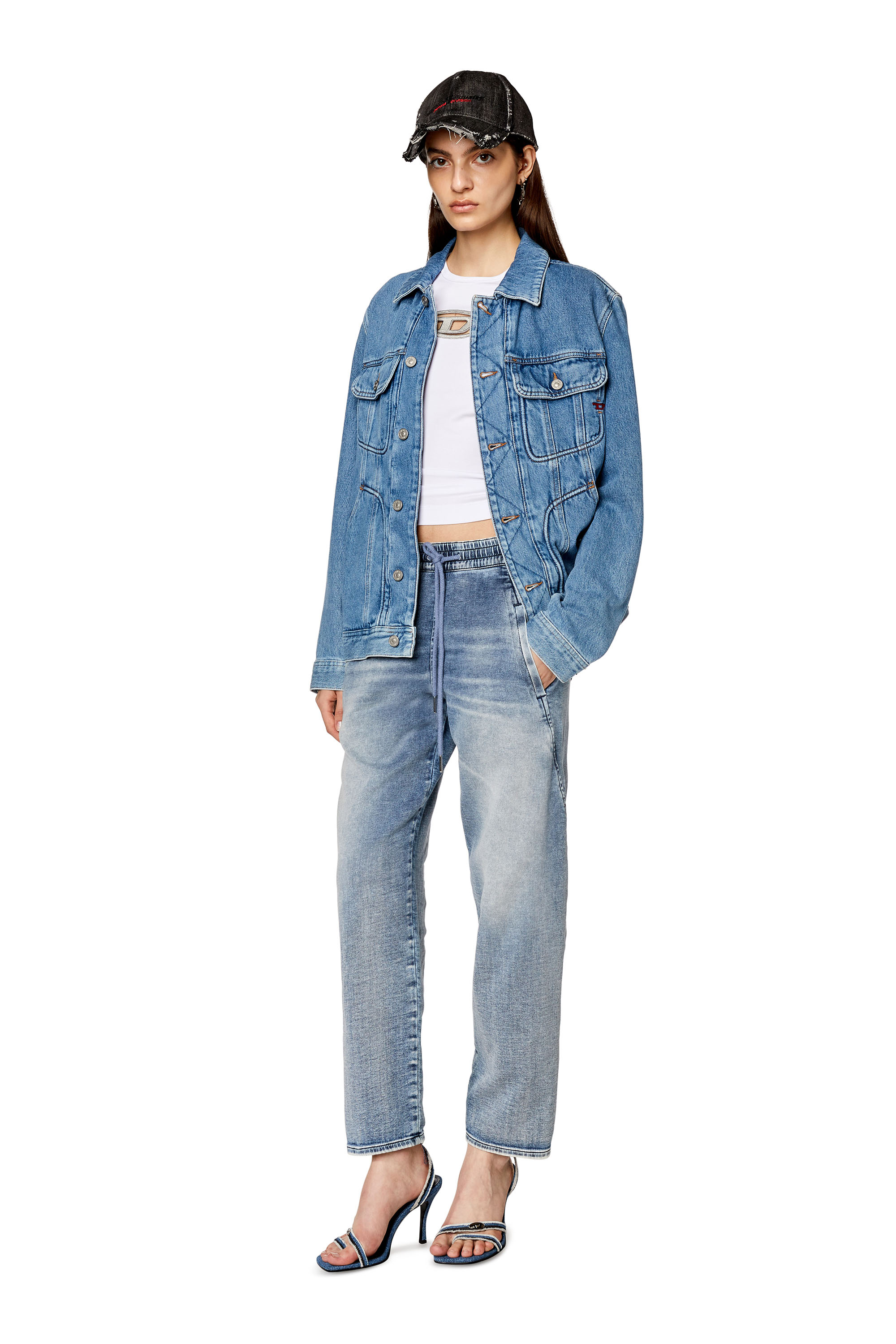 Diesel - Boyfriend Krailey JoggJeans® 068FL, Medium blue - Image 1
