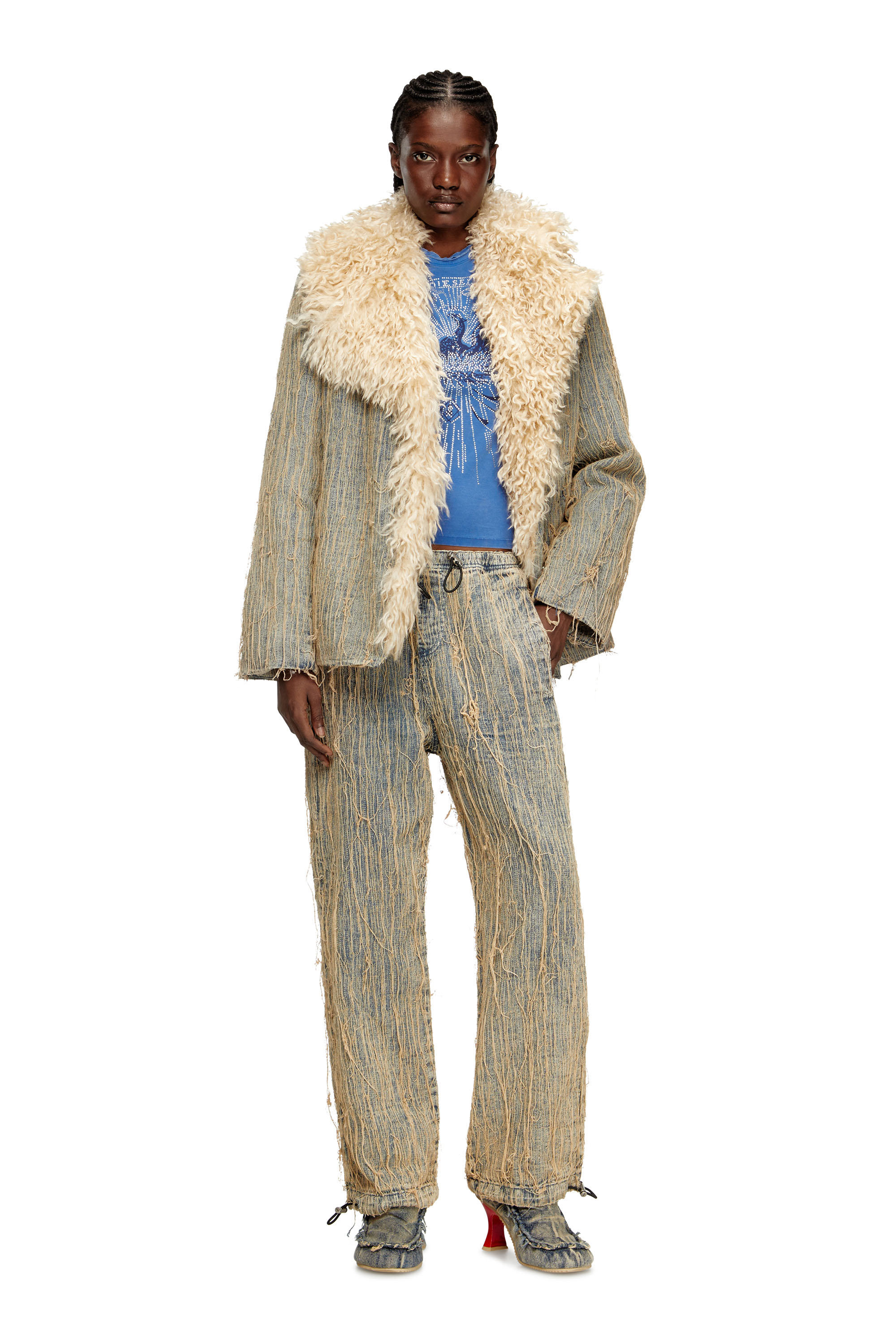 Diesel - Unisex's Relaxed Jeans D-Martial 0CMBZ, Medium blue - 4