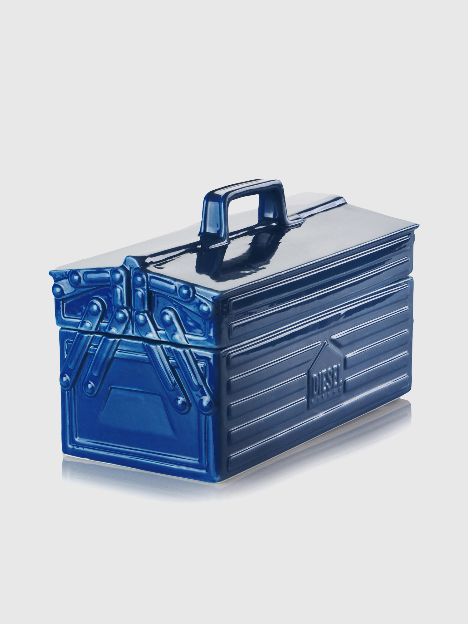 Diesel - 11056 WORK IS OVER, Unisex's Blue porcelain tool box in Blue - 3