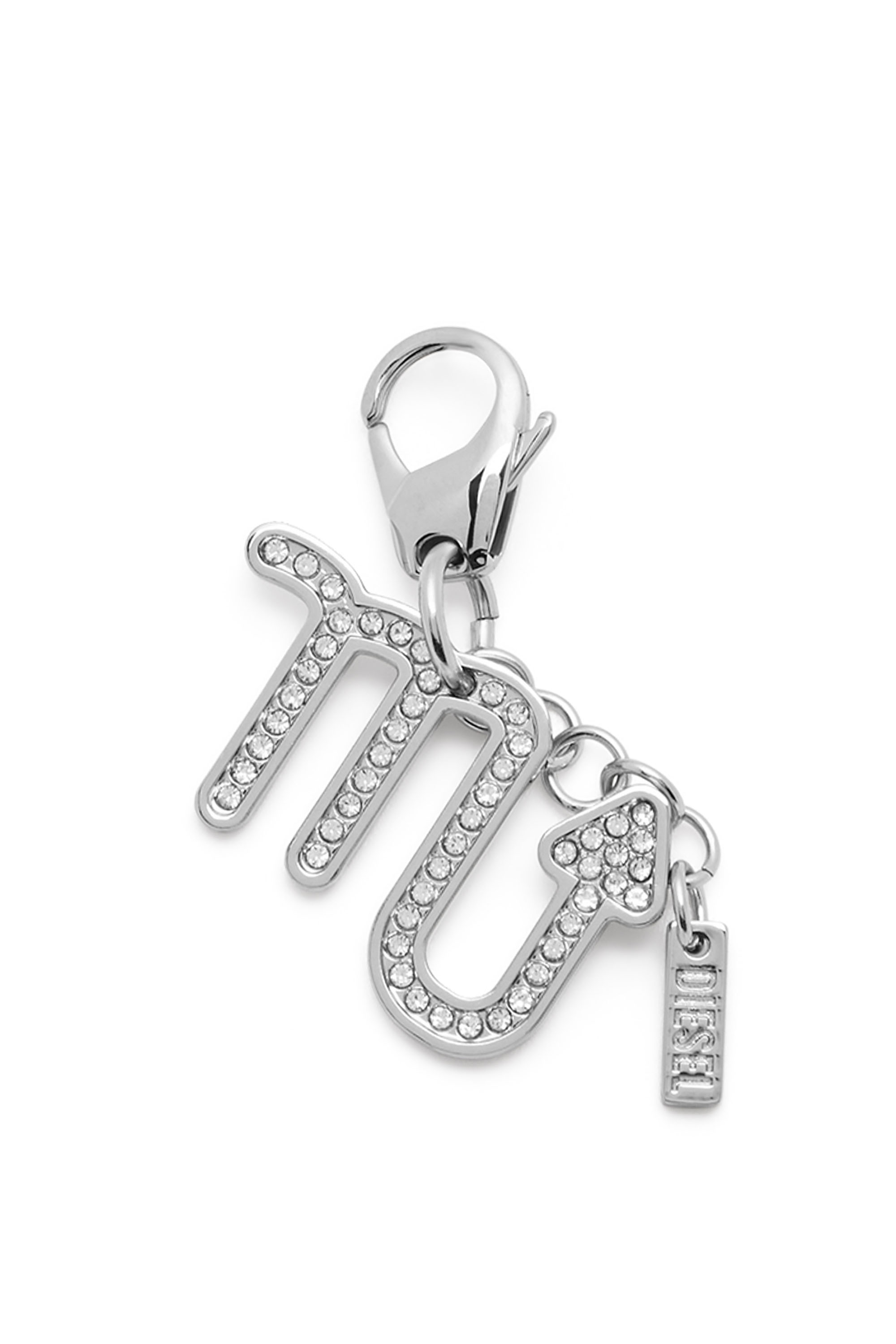 Diesel - CHARM SCORPIO, Unisex's Metal Scorpio charm with rhinestones in Silver - 1