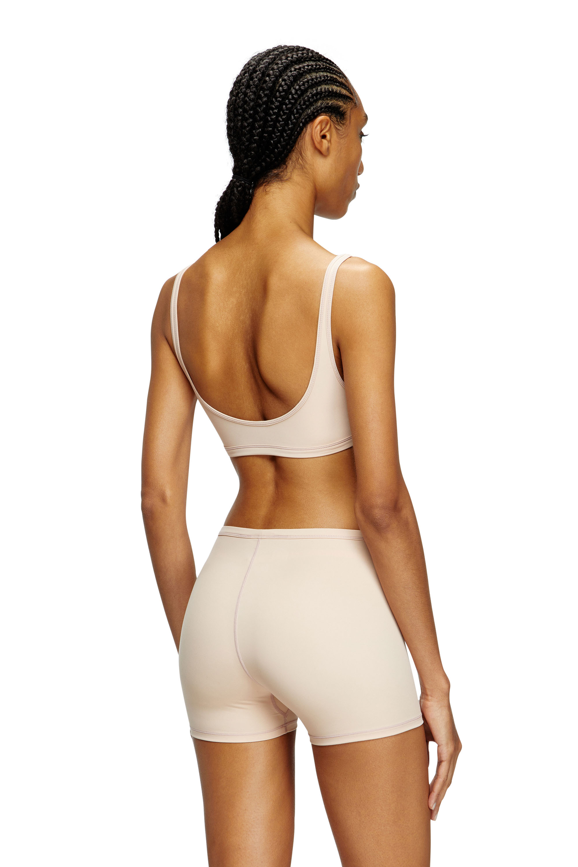 Diesel - SOPHIA-UTLT, Woman's Stretch boxer briefs with cut-out logo in Nude - 3