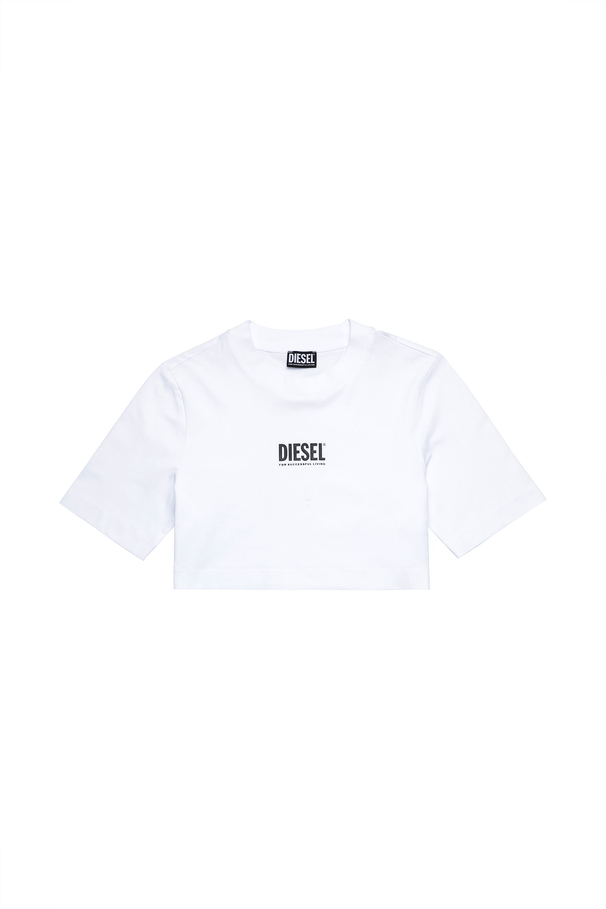 T-RECROP-ECOSMALLOGO, White - T-Shirts