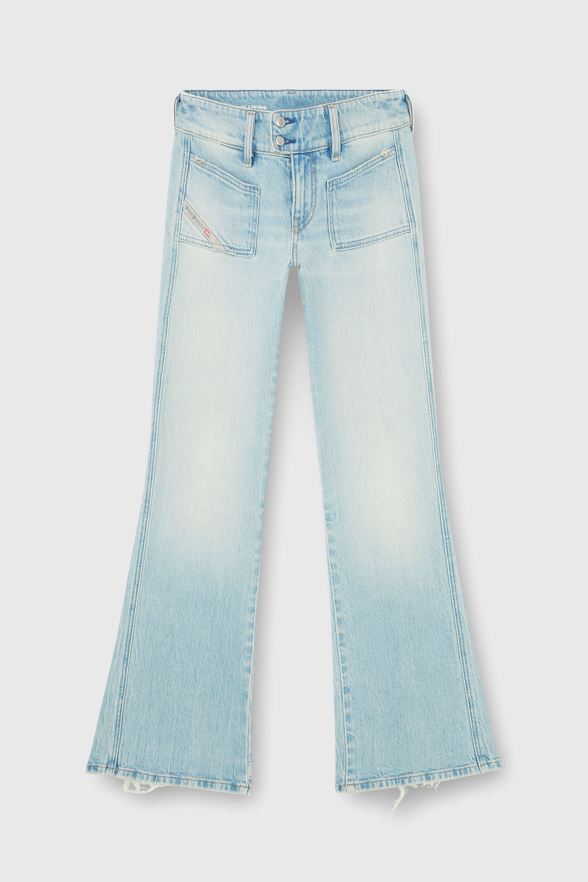 Diesel - Woman's Bootcut Jeans D-Hush 0KBBX, Light Blue - 2