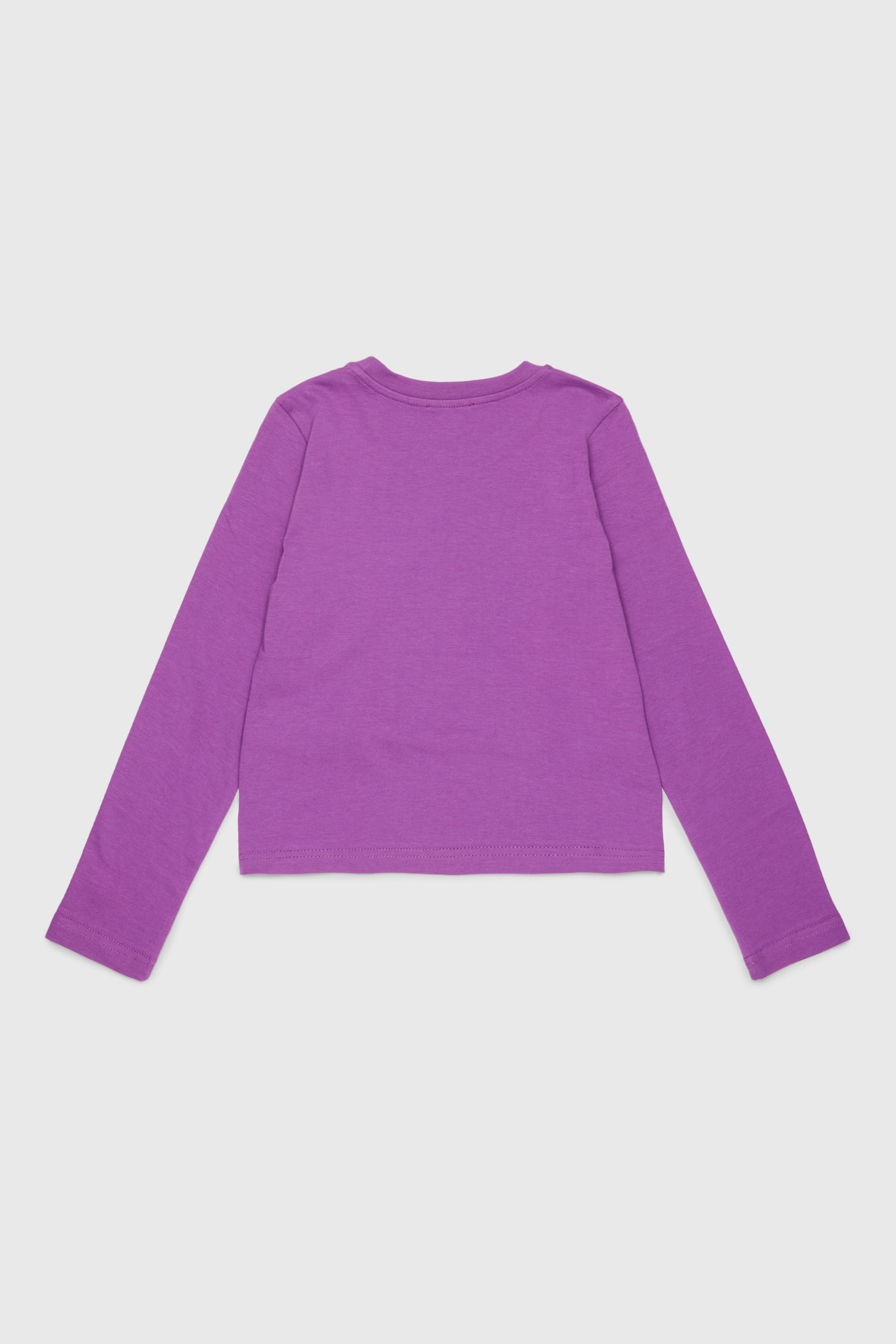 Diesel - TORSY, Woman's Long-sleeve T-shirt with whimsical logo print in Violet - 2