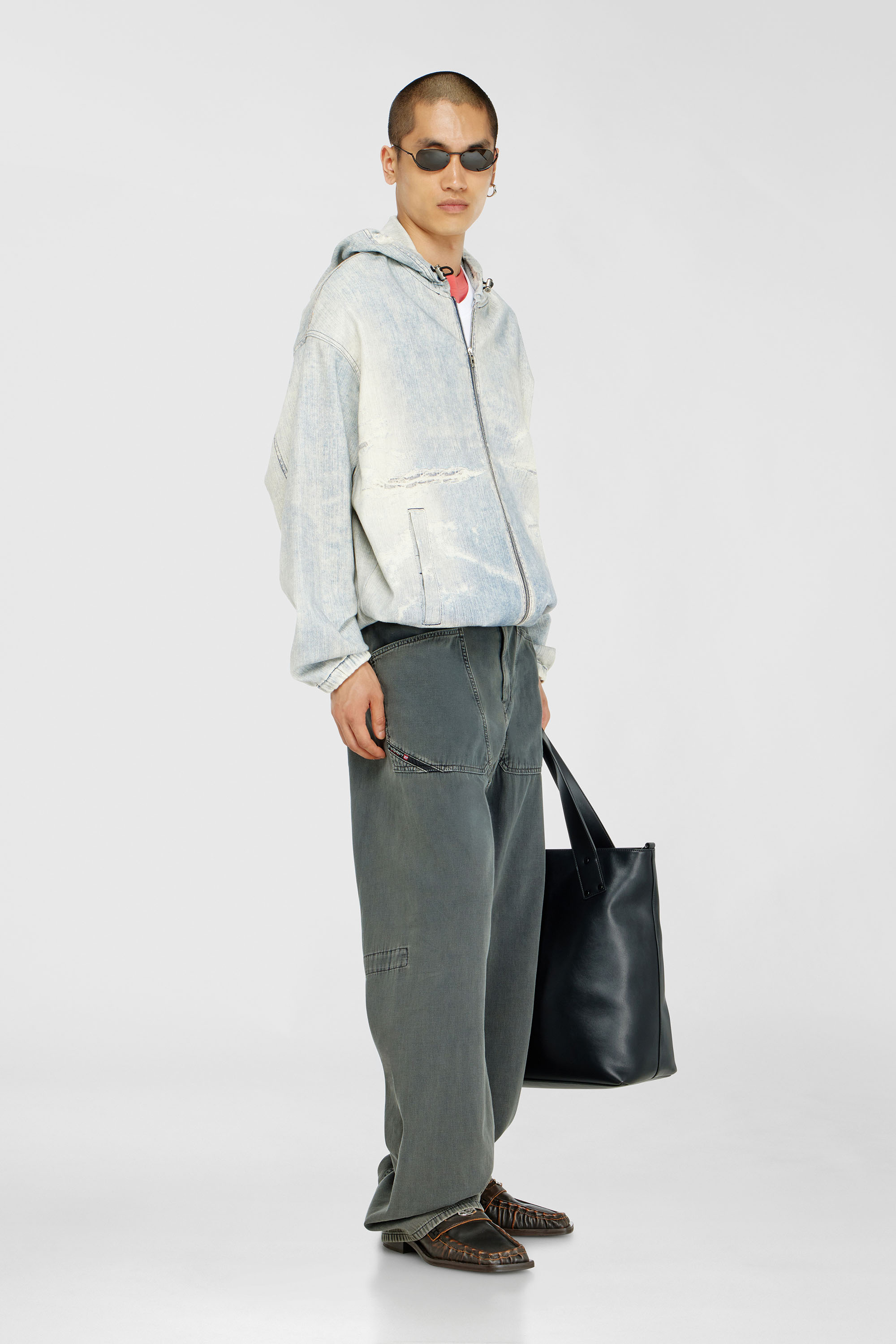Diesel - Man's Relaxed Jeans D-Zeta 068WR, Grey - 2