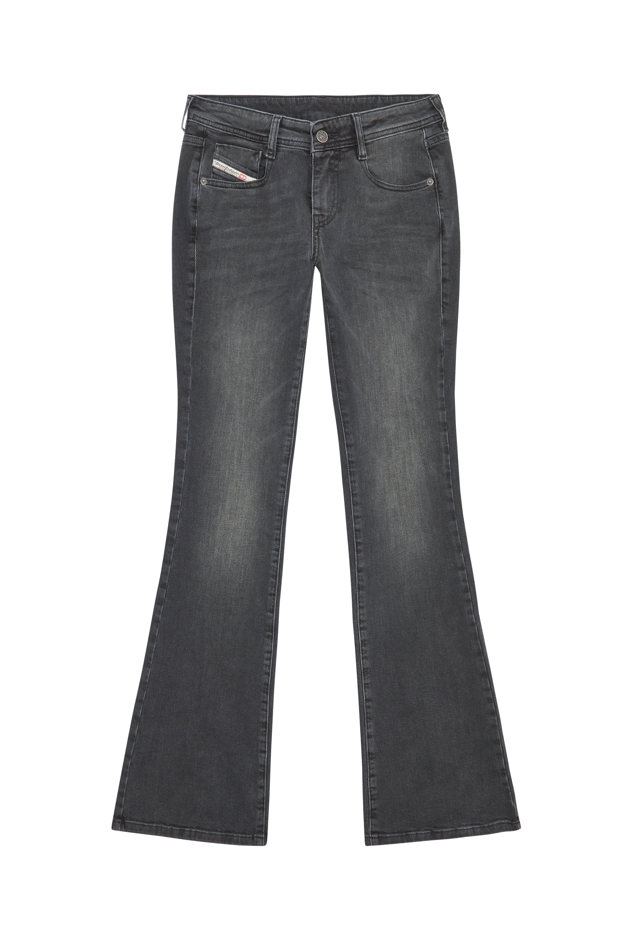 Diesel - 1969 D-Ebbey 0IHAV Bootcut and Flare Jeans, Black/Dark grey - Image 5