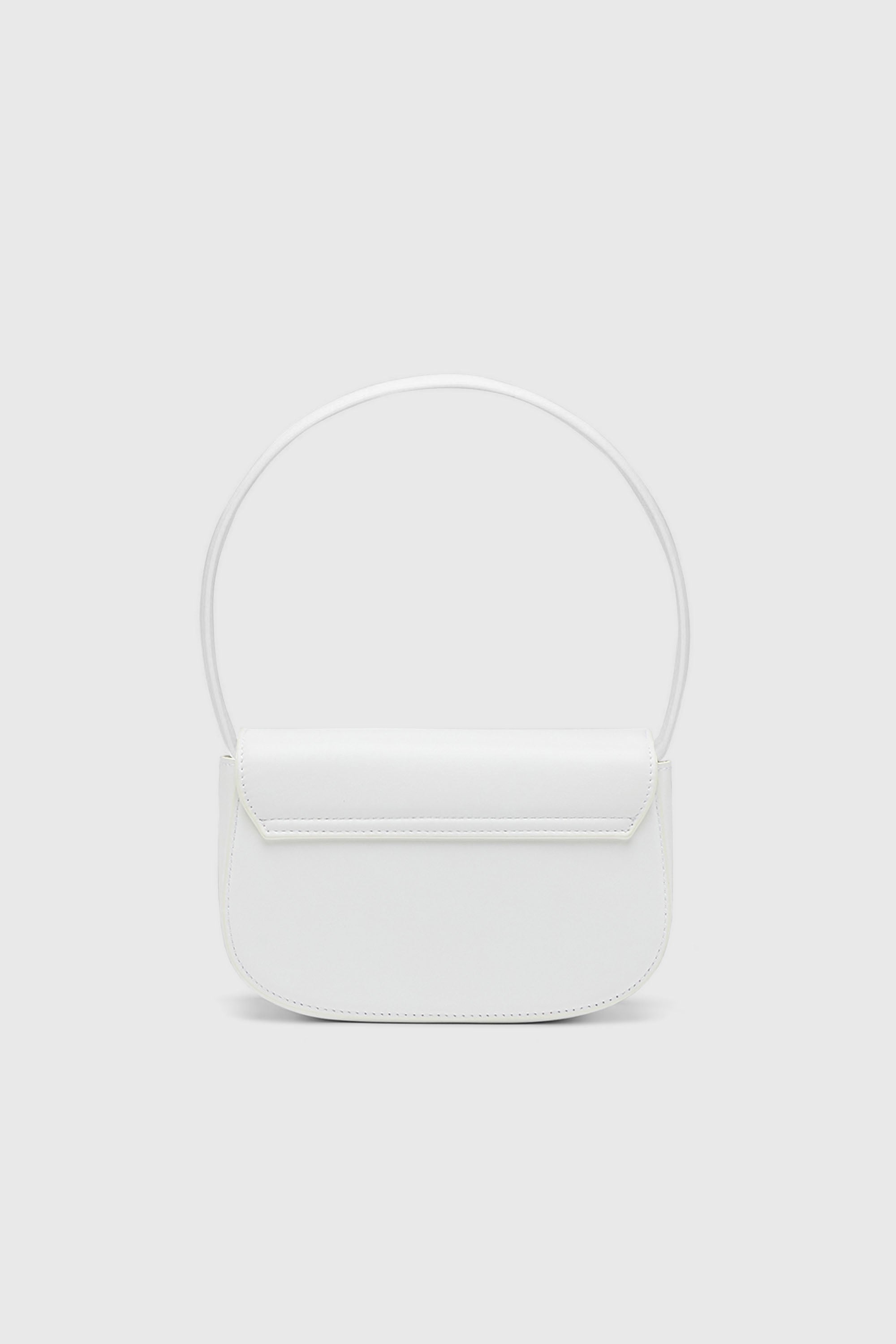 Diesel - 1DR, Woman's 1DR-Iconic shoulder bag in nappa leather in White - 2