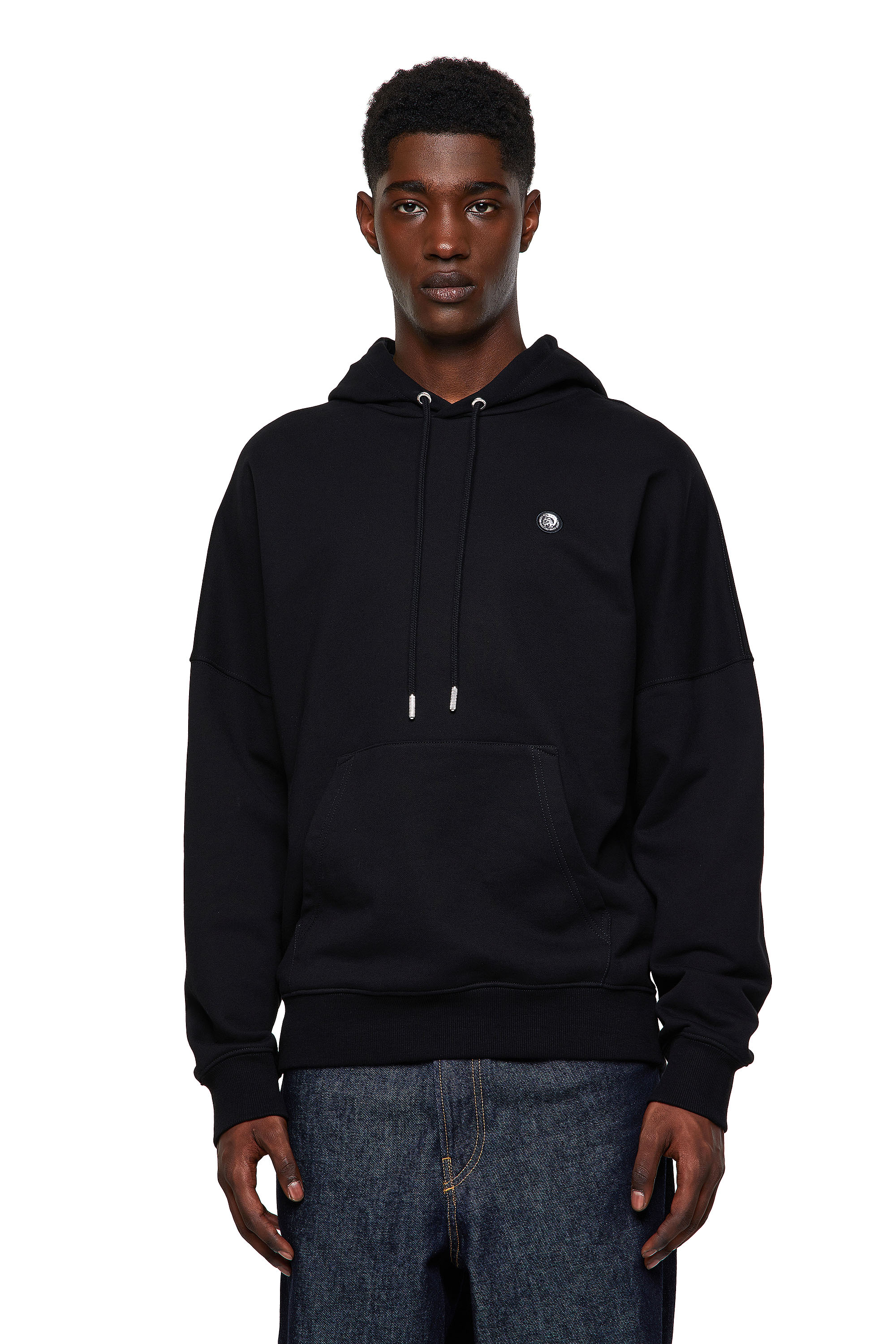 S-KRIB-HOOD-ROMOHI, Black - Sweaters