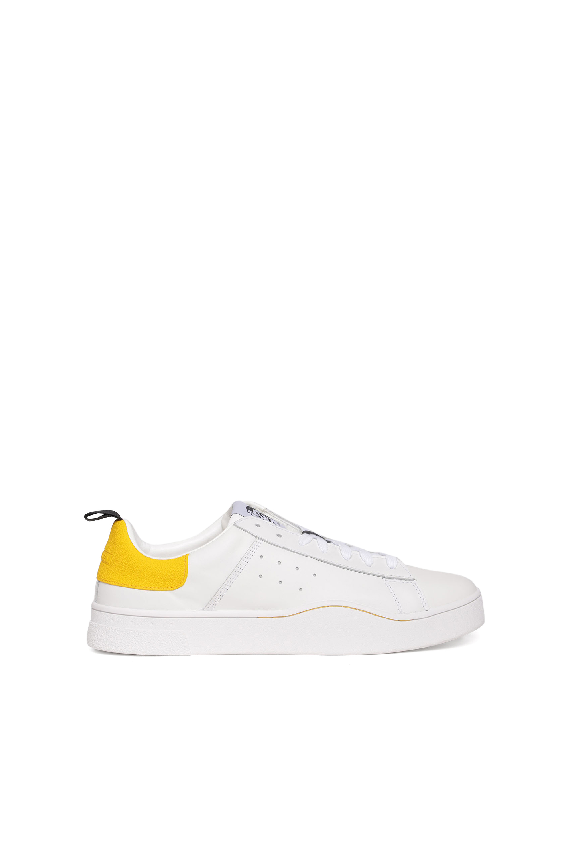S-CLEVER LOW, White/Yellow - Sneakers