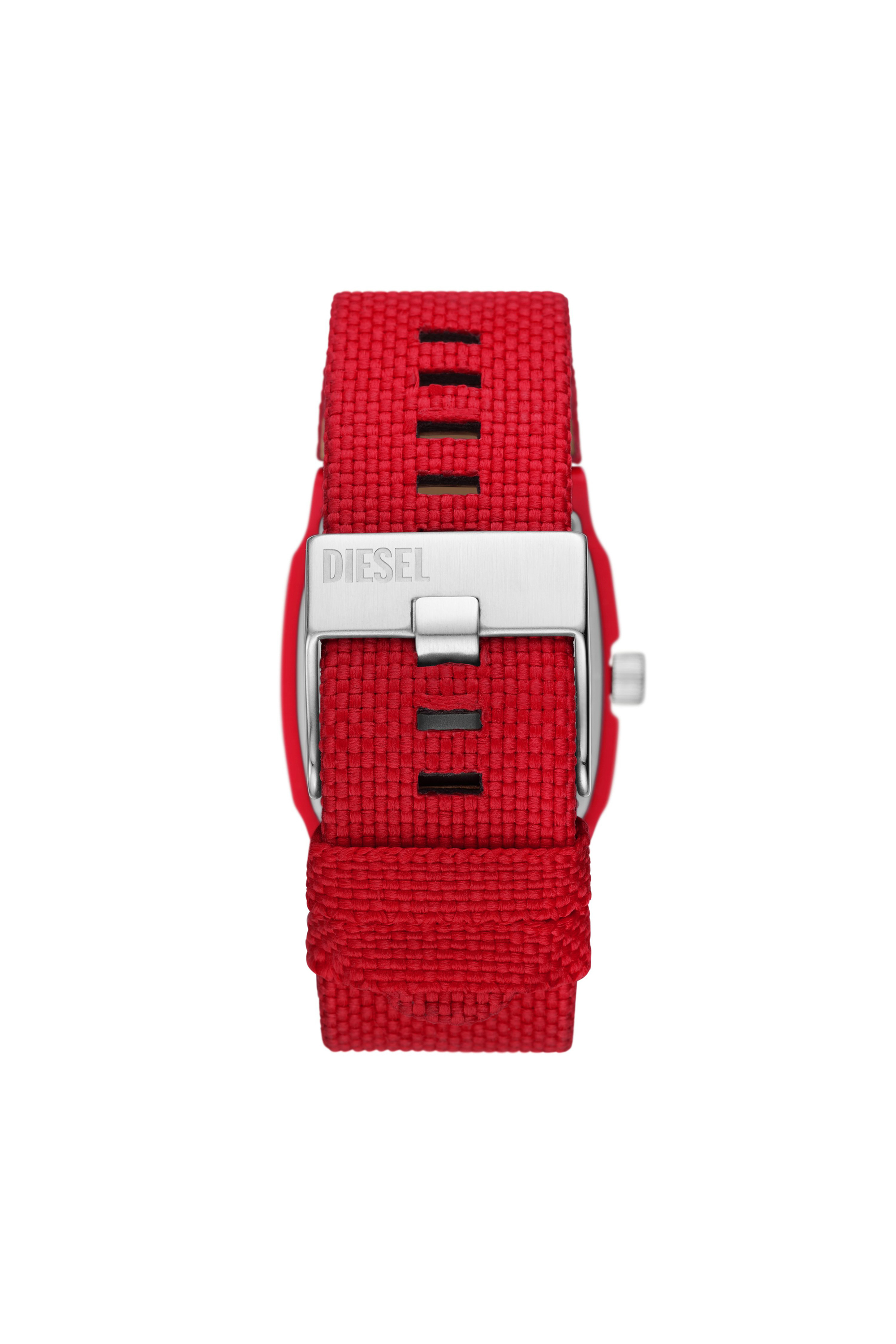 Diesel - DZ2168, Man's Cliffhanger Solar Red watch in Red/White - 2