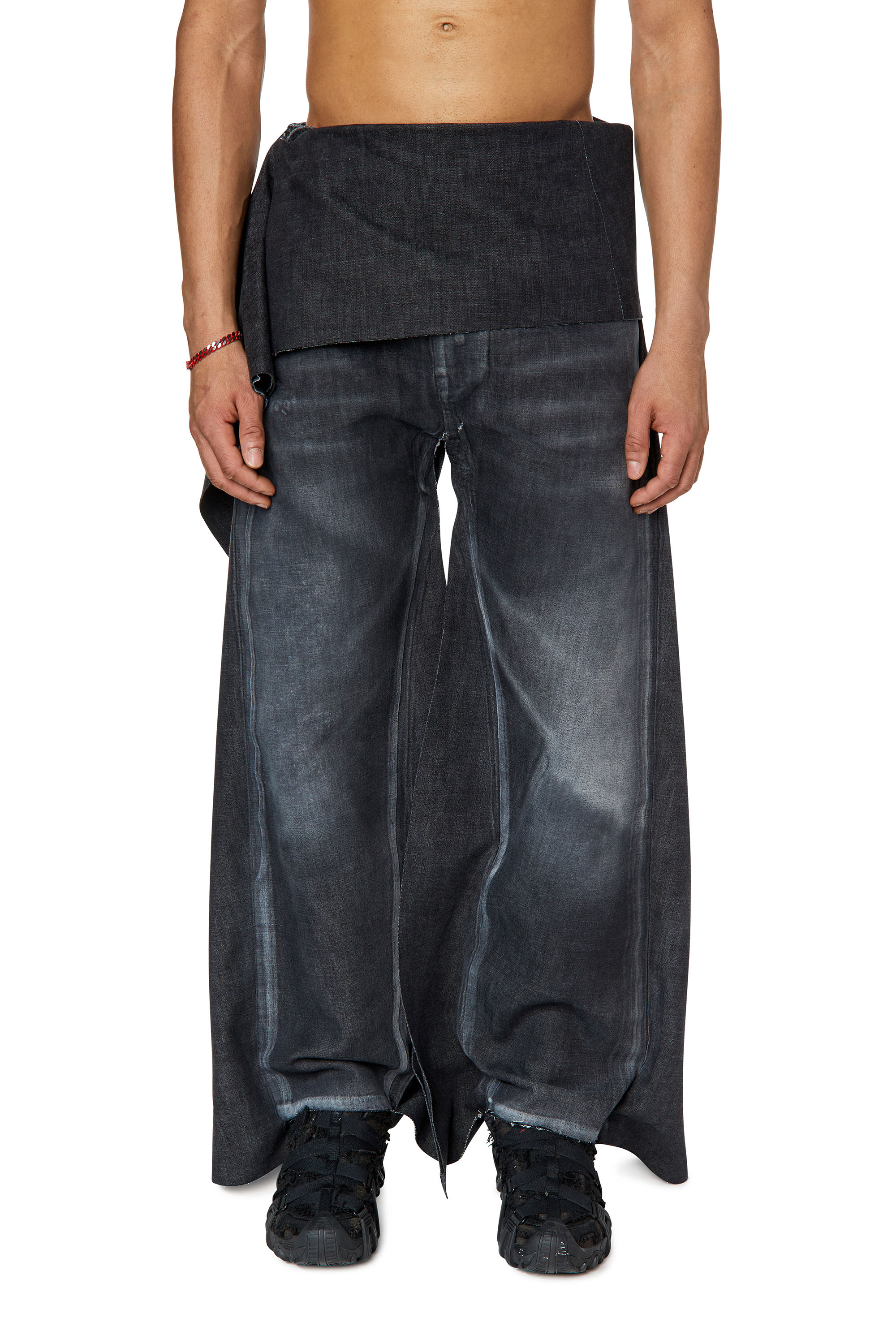 Diesel - 2010 D-Macs 007Q5 Straight Jeans, Black/Dark grey - Image 1