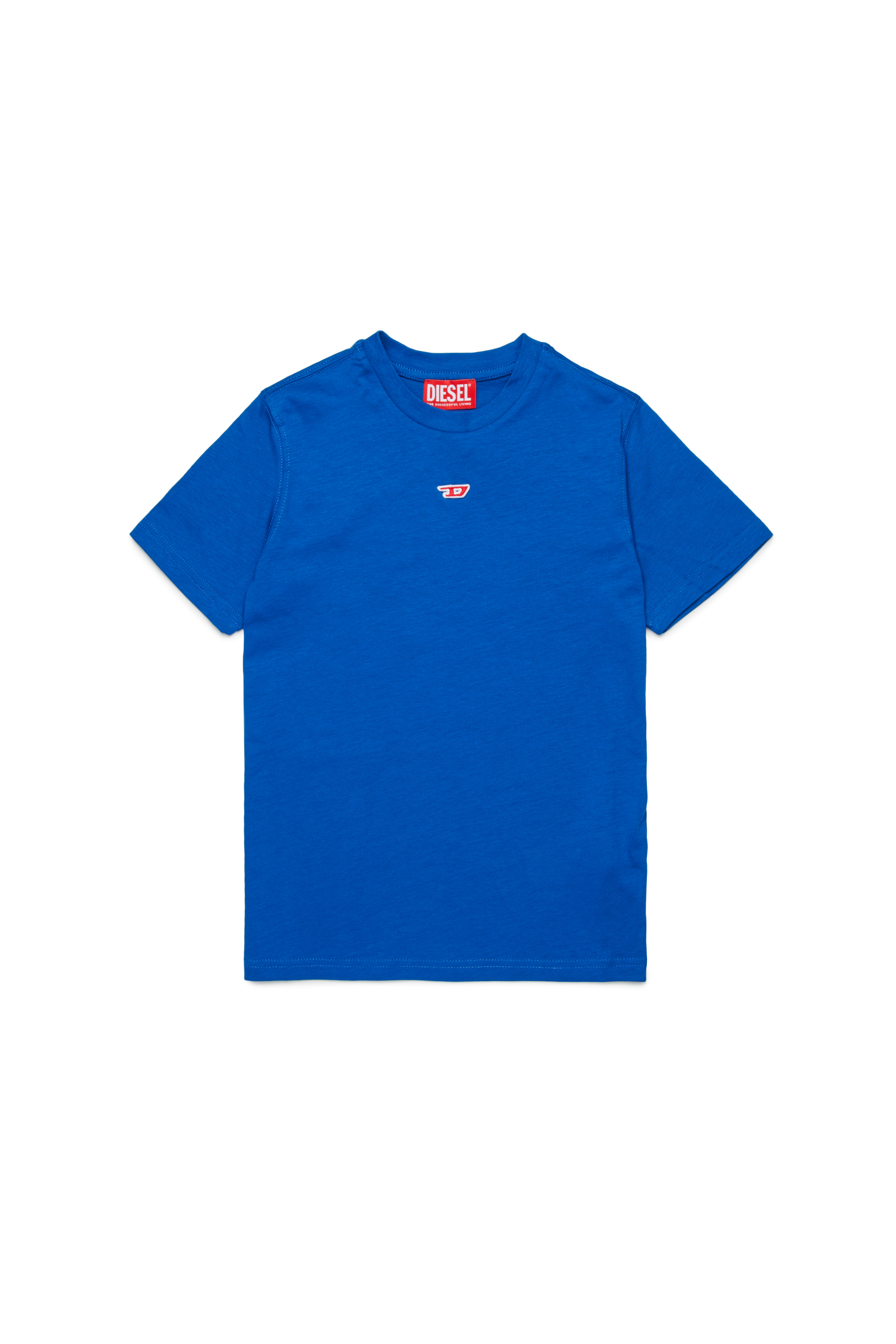 Diesel - TDIEGORD, Unisex's T-shirt with D logo in Blue - 1