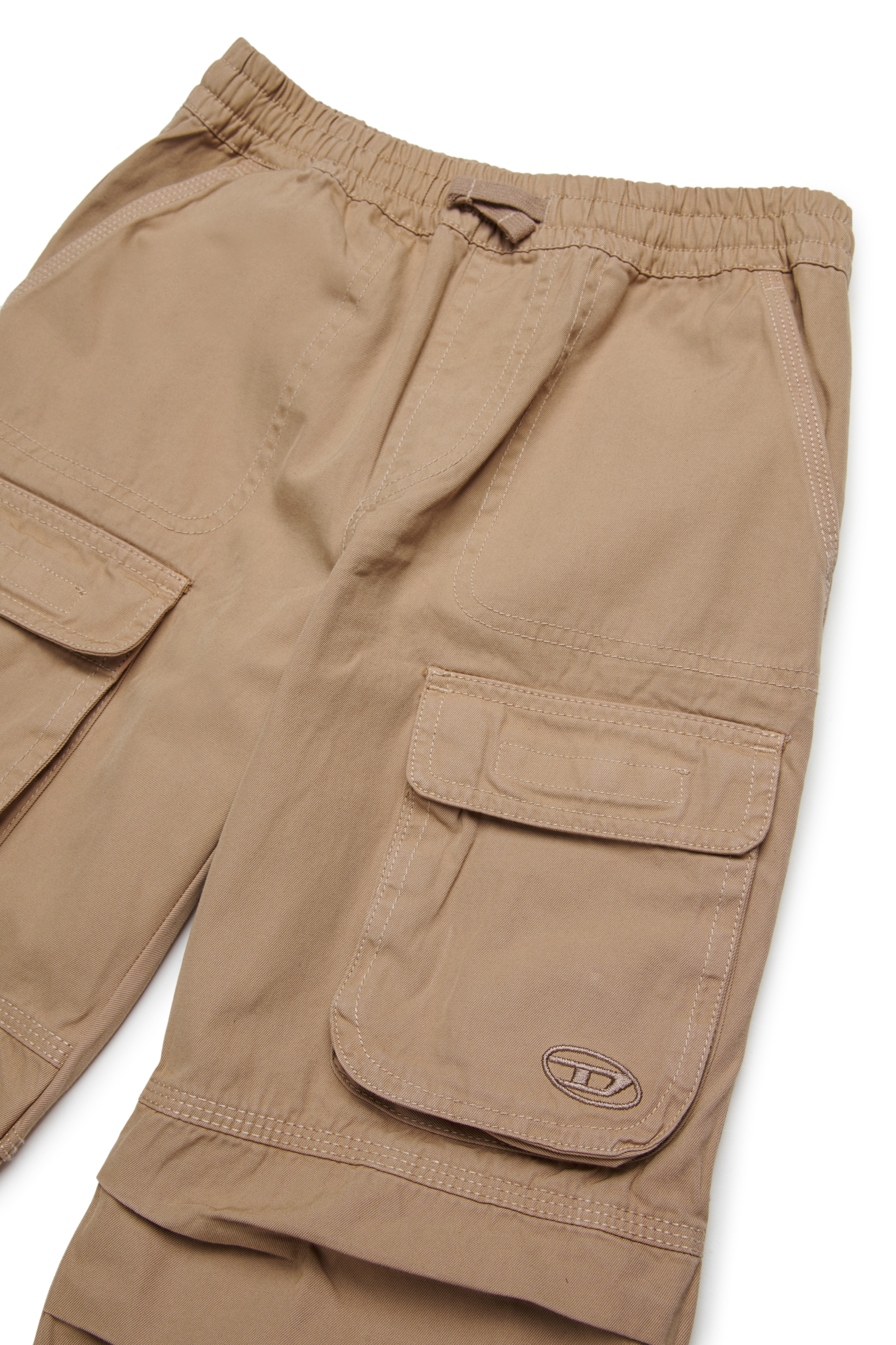 Diesel - PMIRT, Unisex's Cotton cargo pants in Light Brown - 3