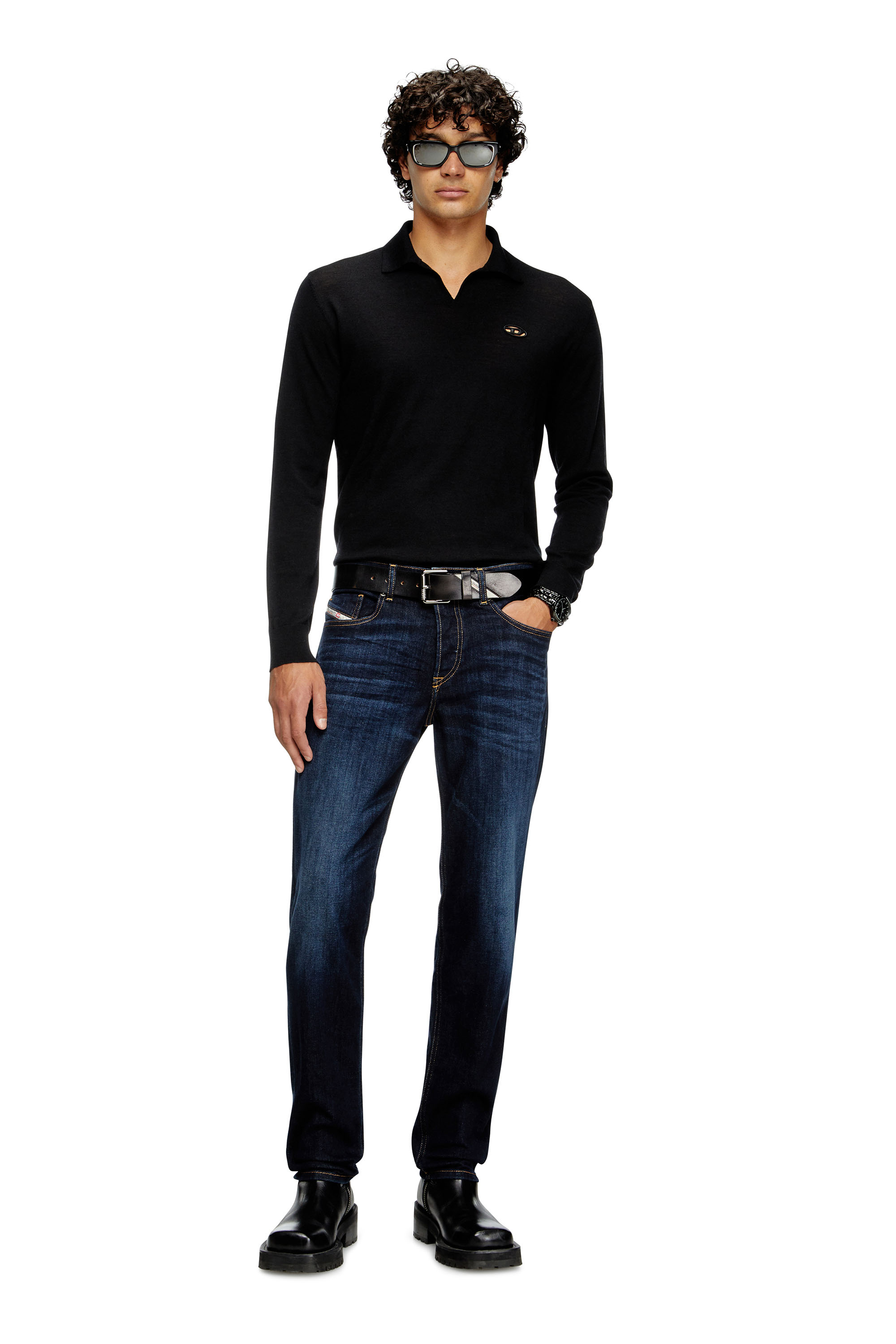 Diesel - Man's Regular Jeans 2023 D-Finitive 009ZS, Dark Blue - 2