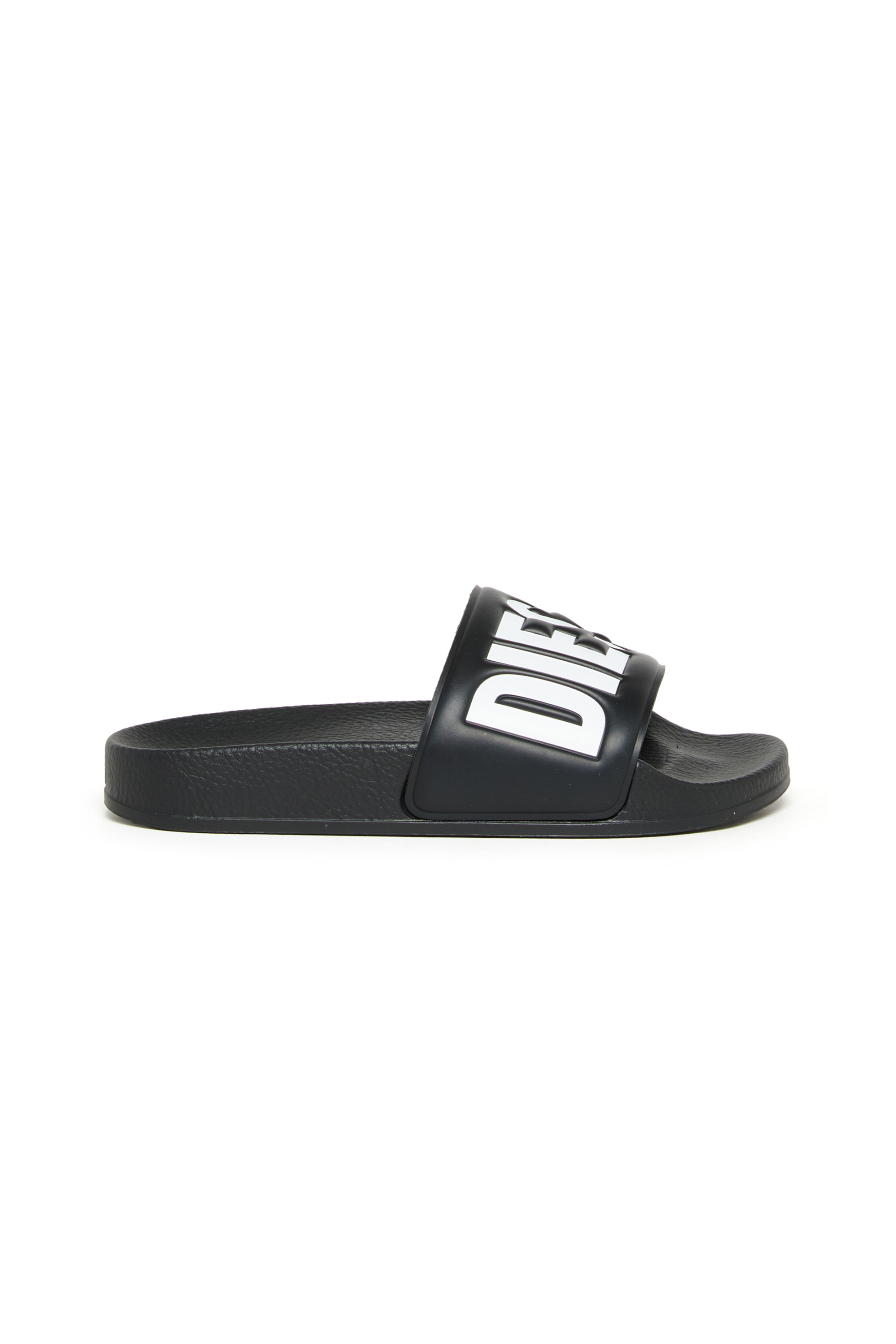 Diesel - SA-BWBISQOF, Unisex's SA-BWBISQOF-Slides with debossed logo in Black - 1