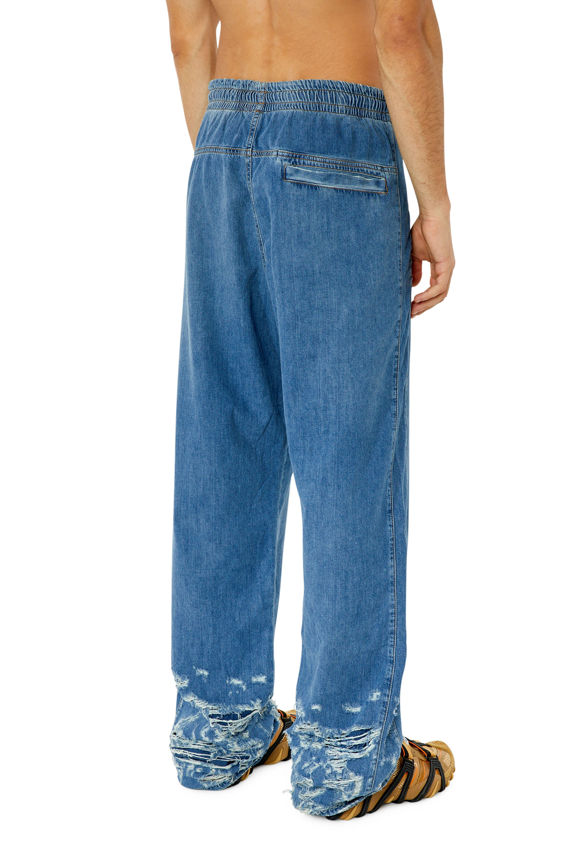 Diesel - D-Martian 0EMAF Straight Jeans, Light Blue - Image 2