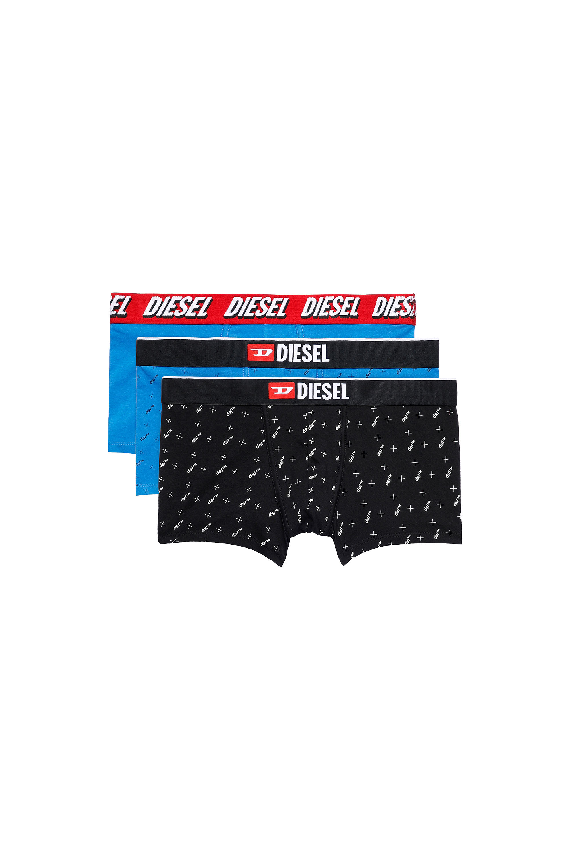 UMBX-DAMIENTHREEPACK, Blue/Black - Trunks