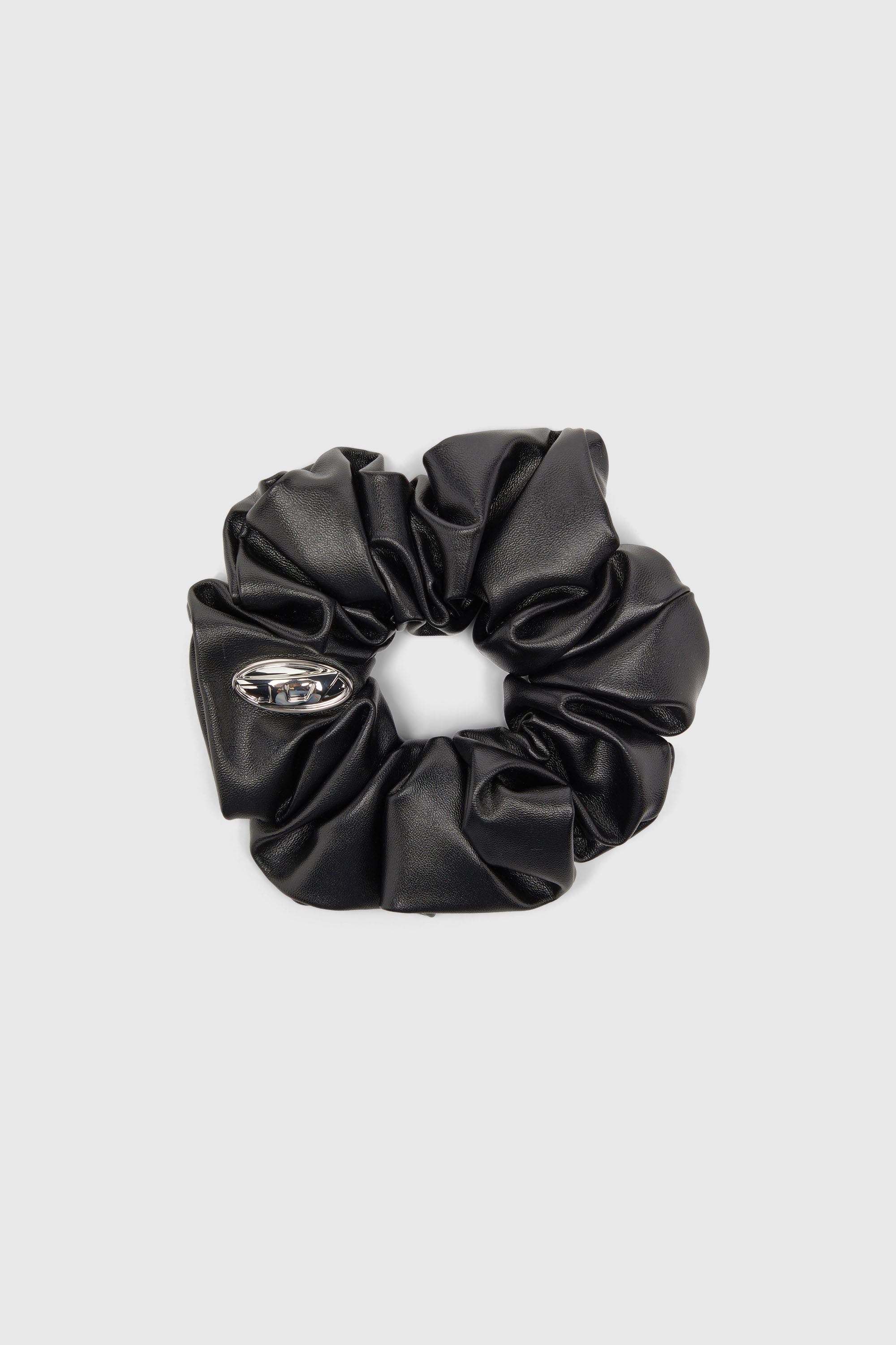 Metal logo scrunchie