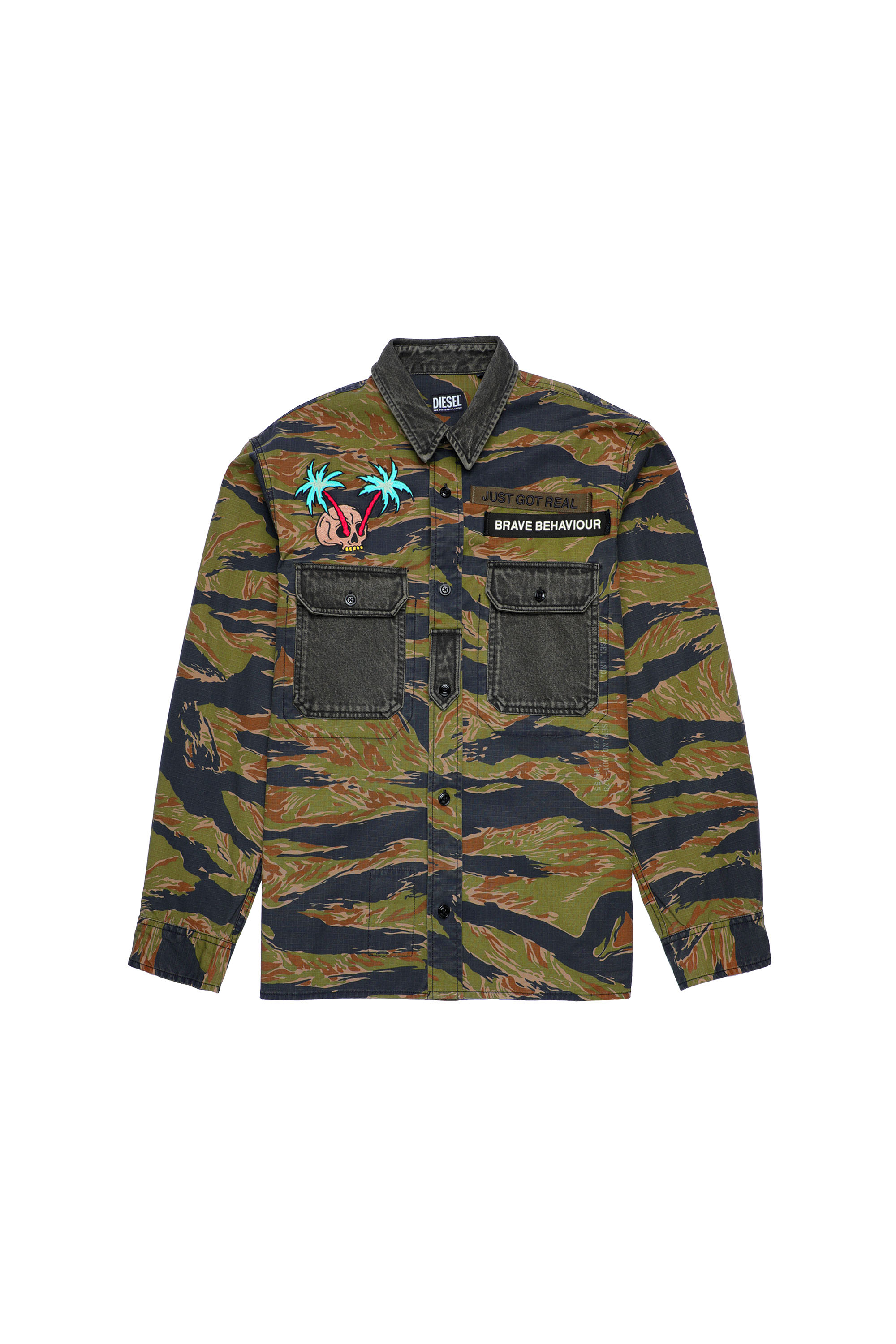 S-BUNNELL-CMF, Military Green - Shirts