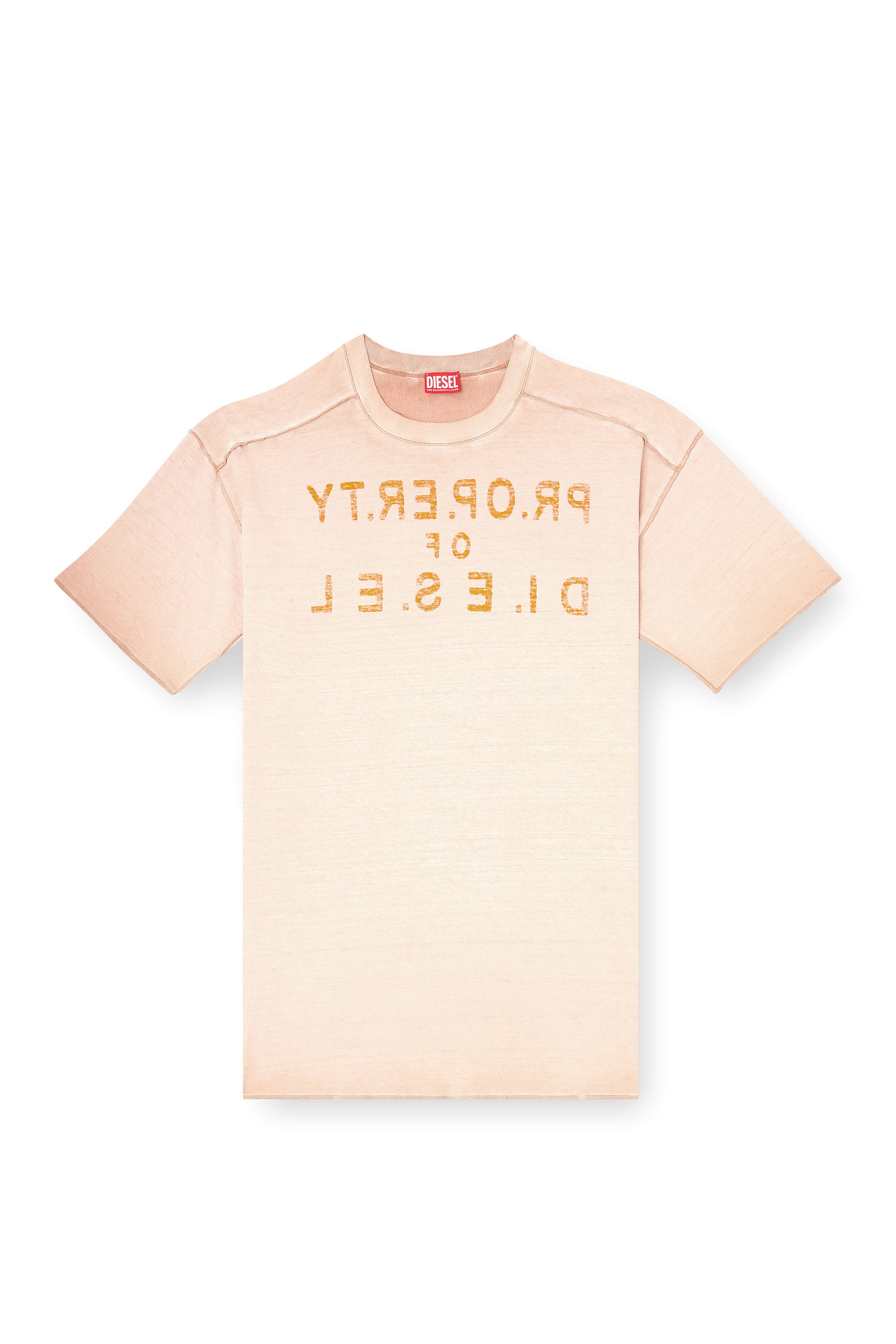 Diesel - T-LOOK, Man's Relaxed cotton T-shirt with front and back print in null - 3