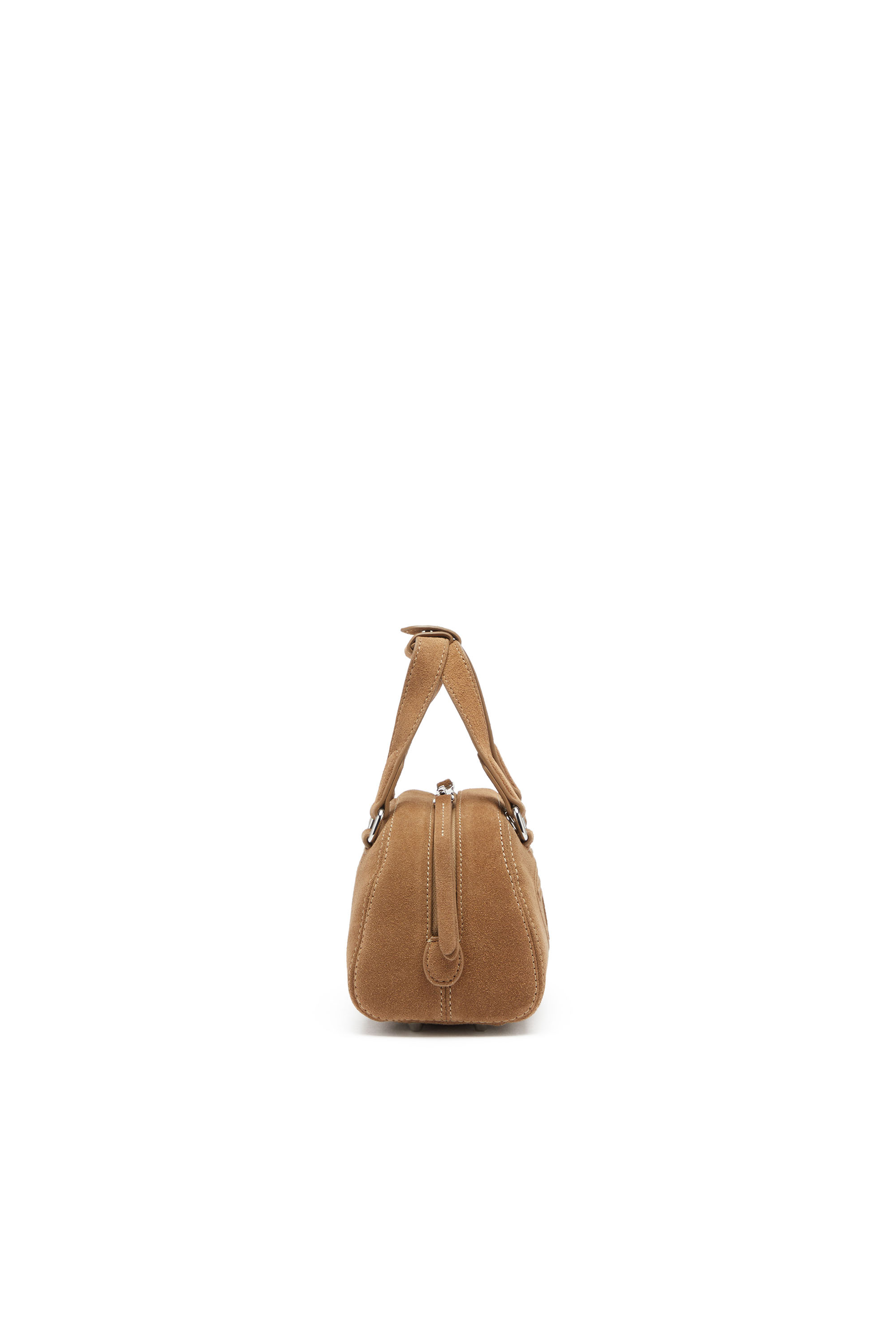 Diesel - 1DR DOME CROSSBODY, Unisex's 1DR Dome-Suede mini bowling bag in Beige - 3