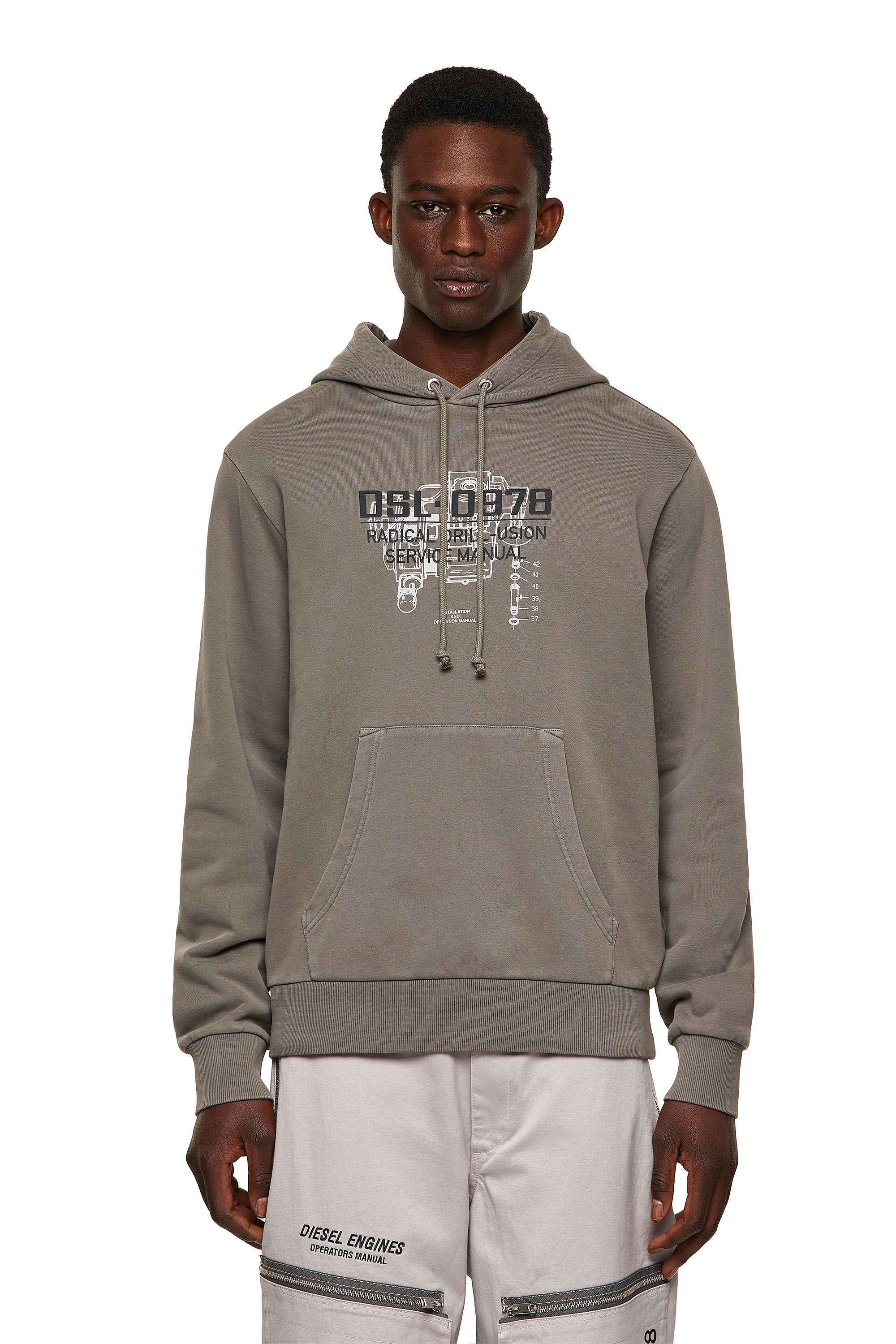 S-GIRK-HOOD-B3, Grey - Sweaters
