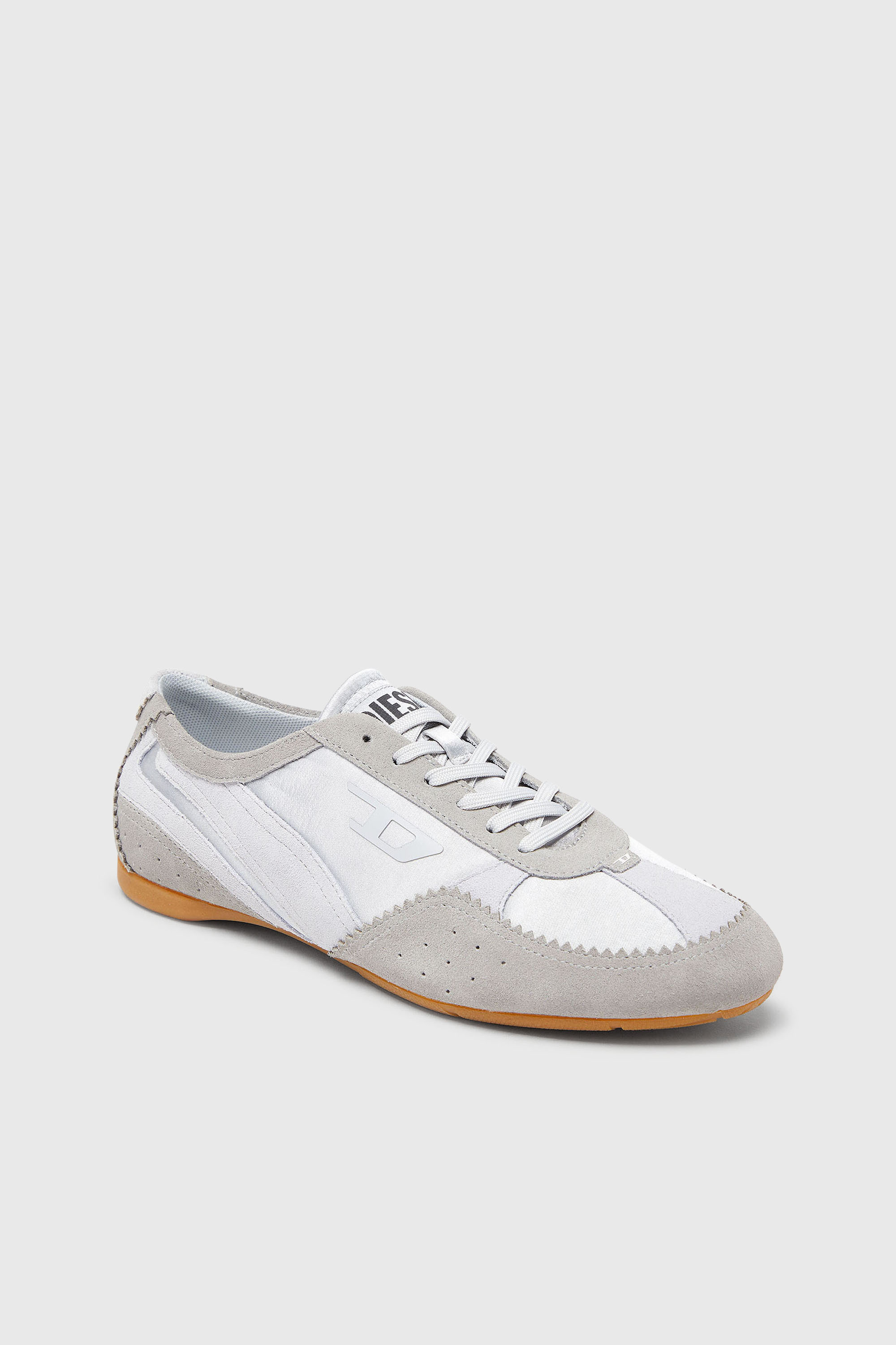 Diesel - D-MILE LOW II W, Woman's D-Mile-Flat sneakers with suede overlays in Light Blue - 6