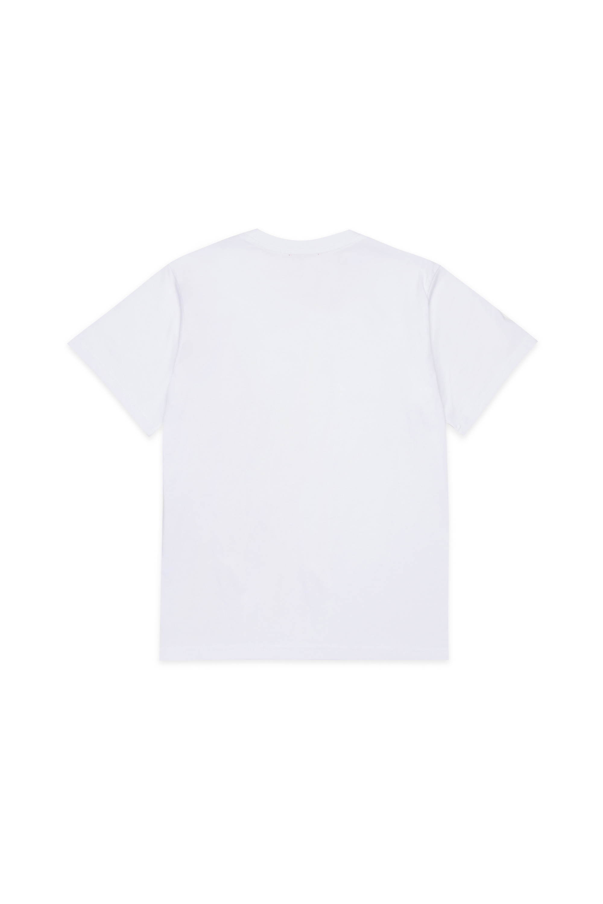 Diesel - MTOMS OVER, Man's Cotton T-shirt with maxi logo print in White - 2