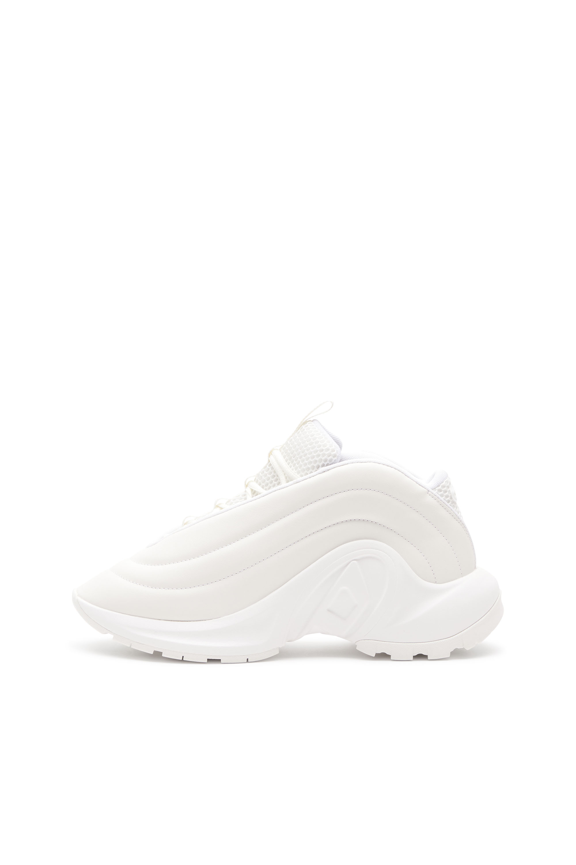 Diesel - S-D-RUNNER X, Unisex's S-D-Runner X-Slip-on sneakers with matte Oval D instep in White - 2