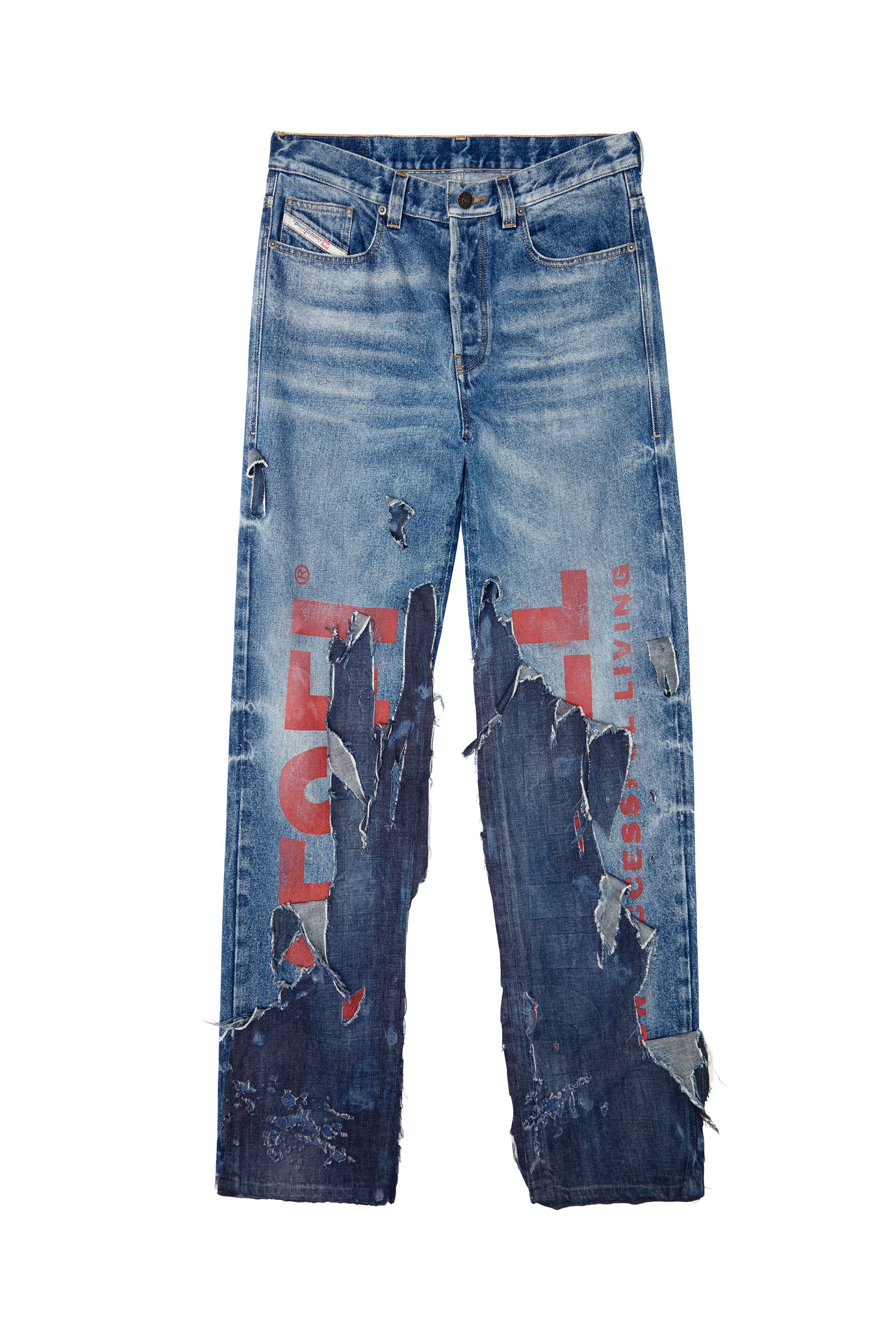Diesel - 2010 D-Macs 09G77 Straight Jeans, Medium blue - Image 5