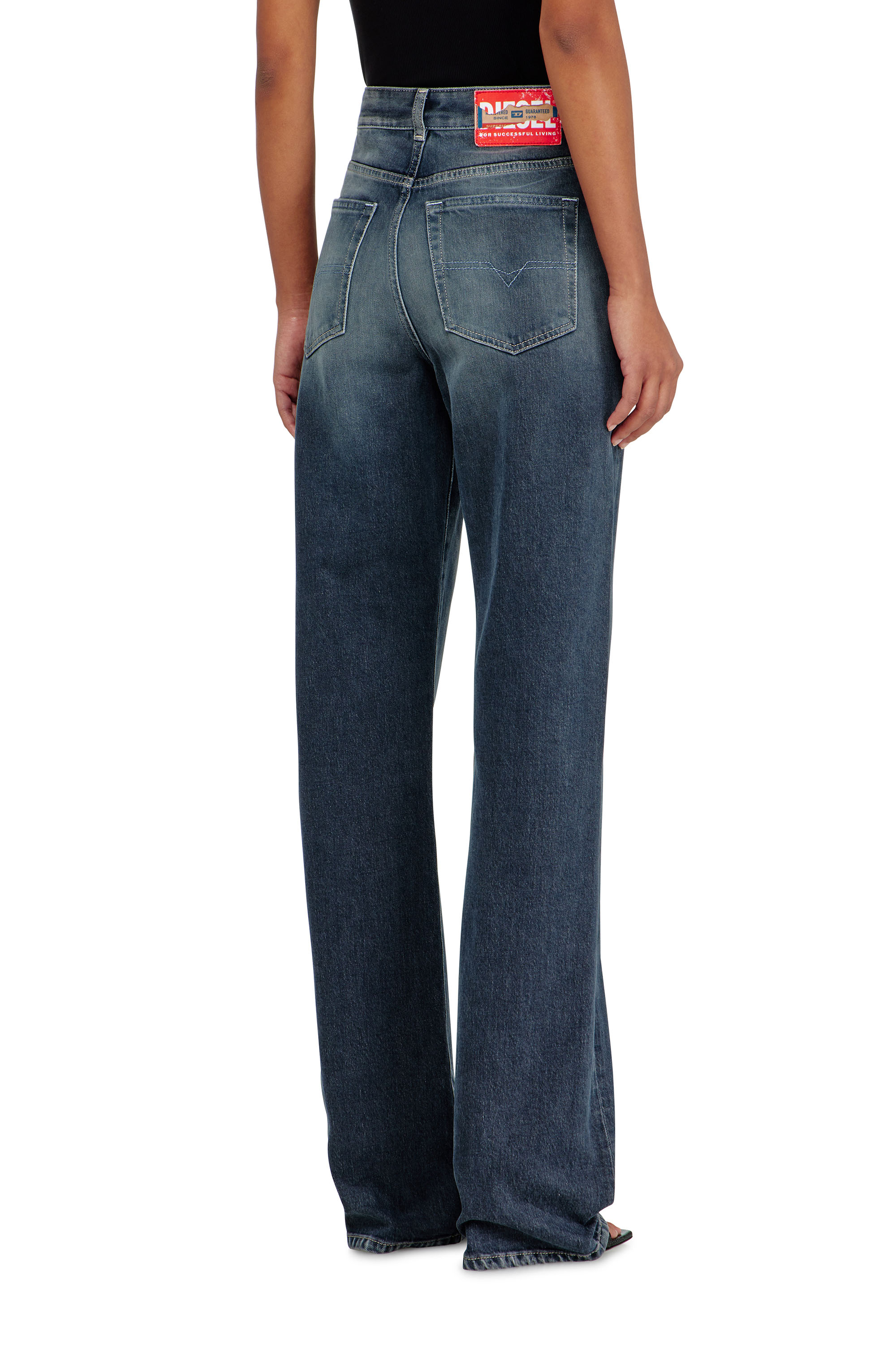 Diesel - Woman's Regular Jeans 1971 D-Sent 007EI, Dark Blue - 5