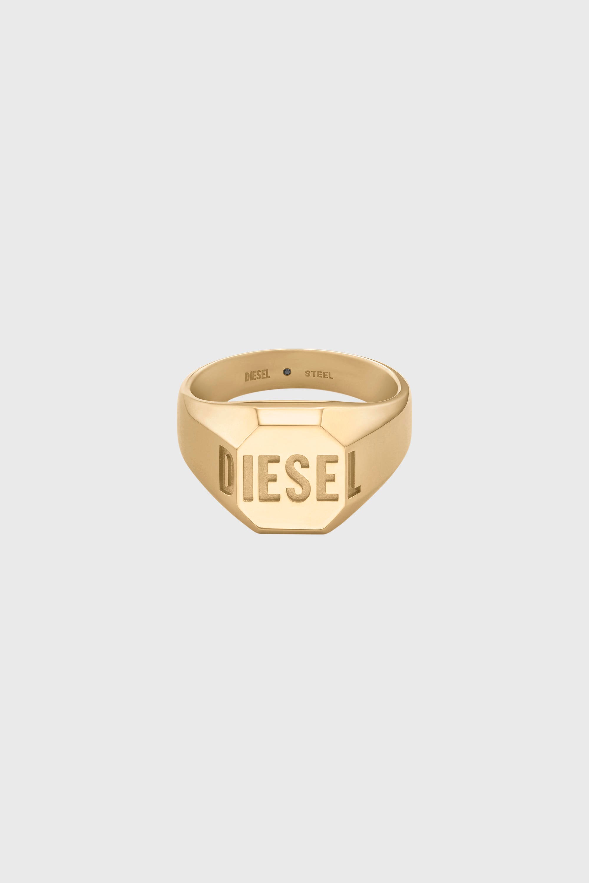 Diesel - DX1742710, Unisex's Gold-tone signet ring in Gold - 2