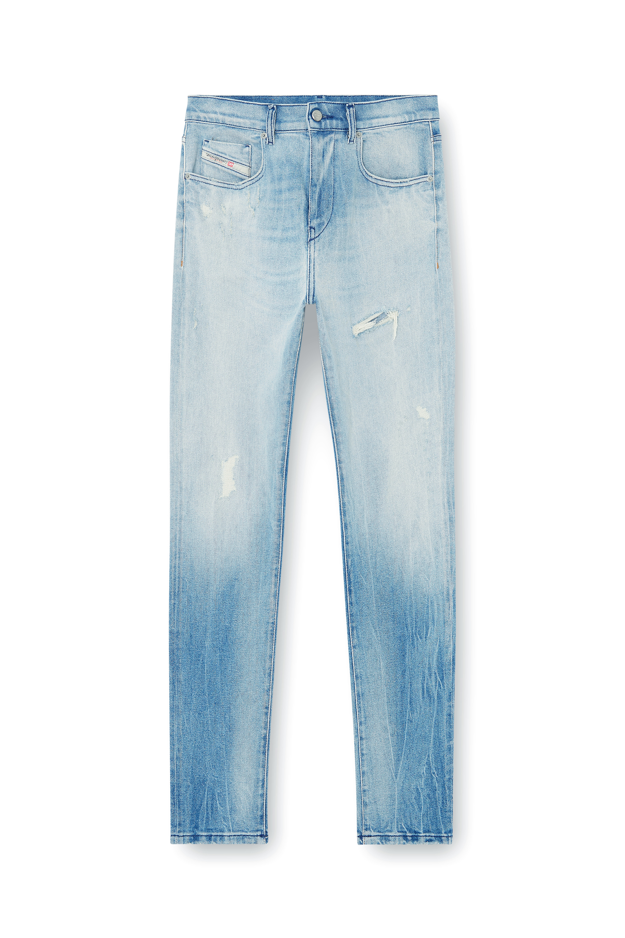 Diesel - Man's Slim Jeans 2019 D-Strukt 09N38, Light Blue - 3