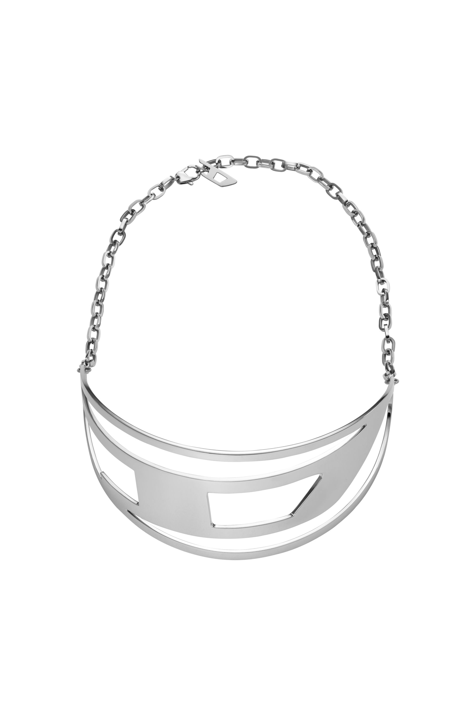 Diesel - DX1479, Unisex Stainless steel choker necklace in Silver - Image 2