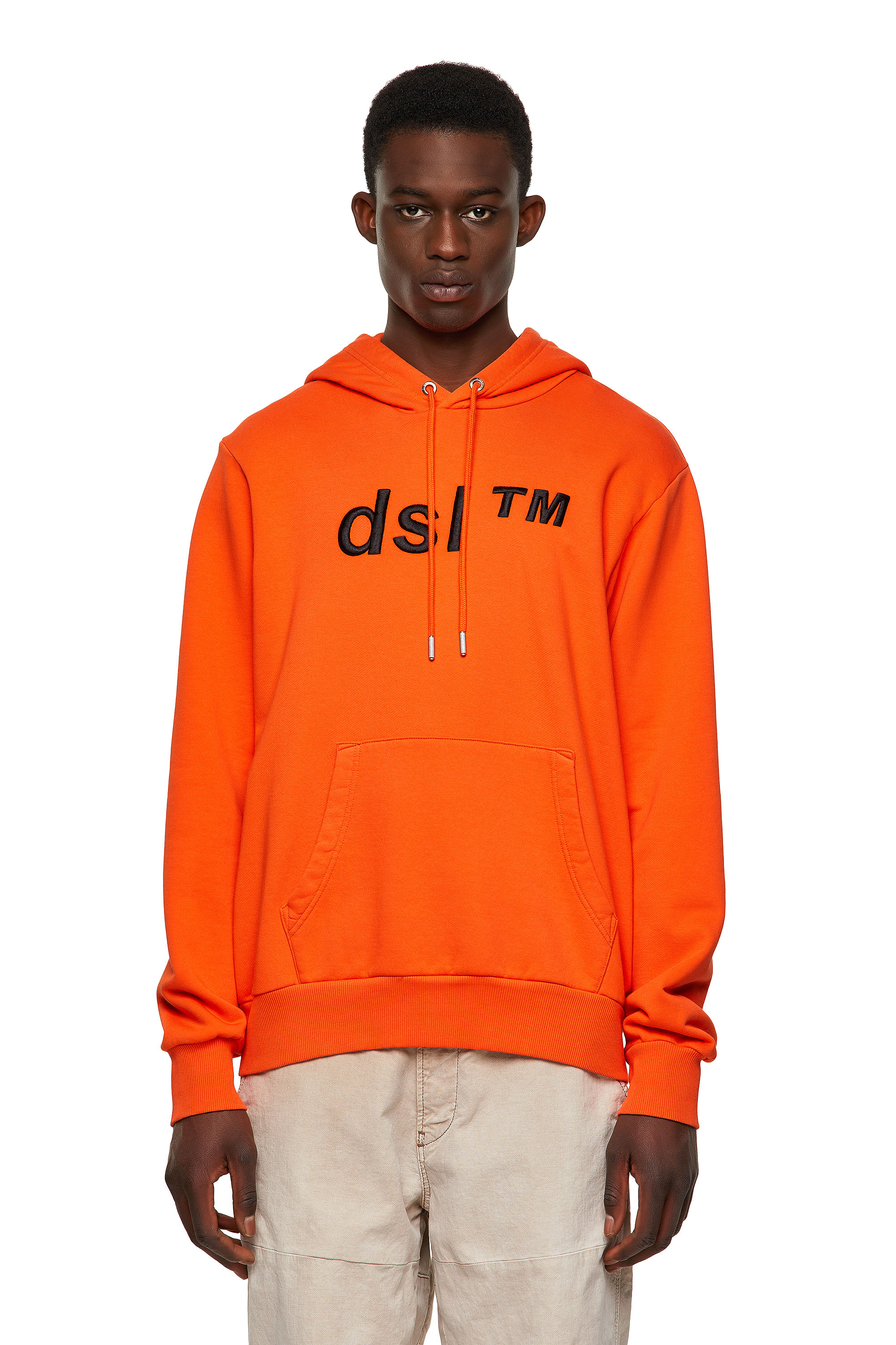 S-GIRK-HOOD-B4, Orange - Sweaters