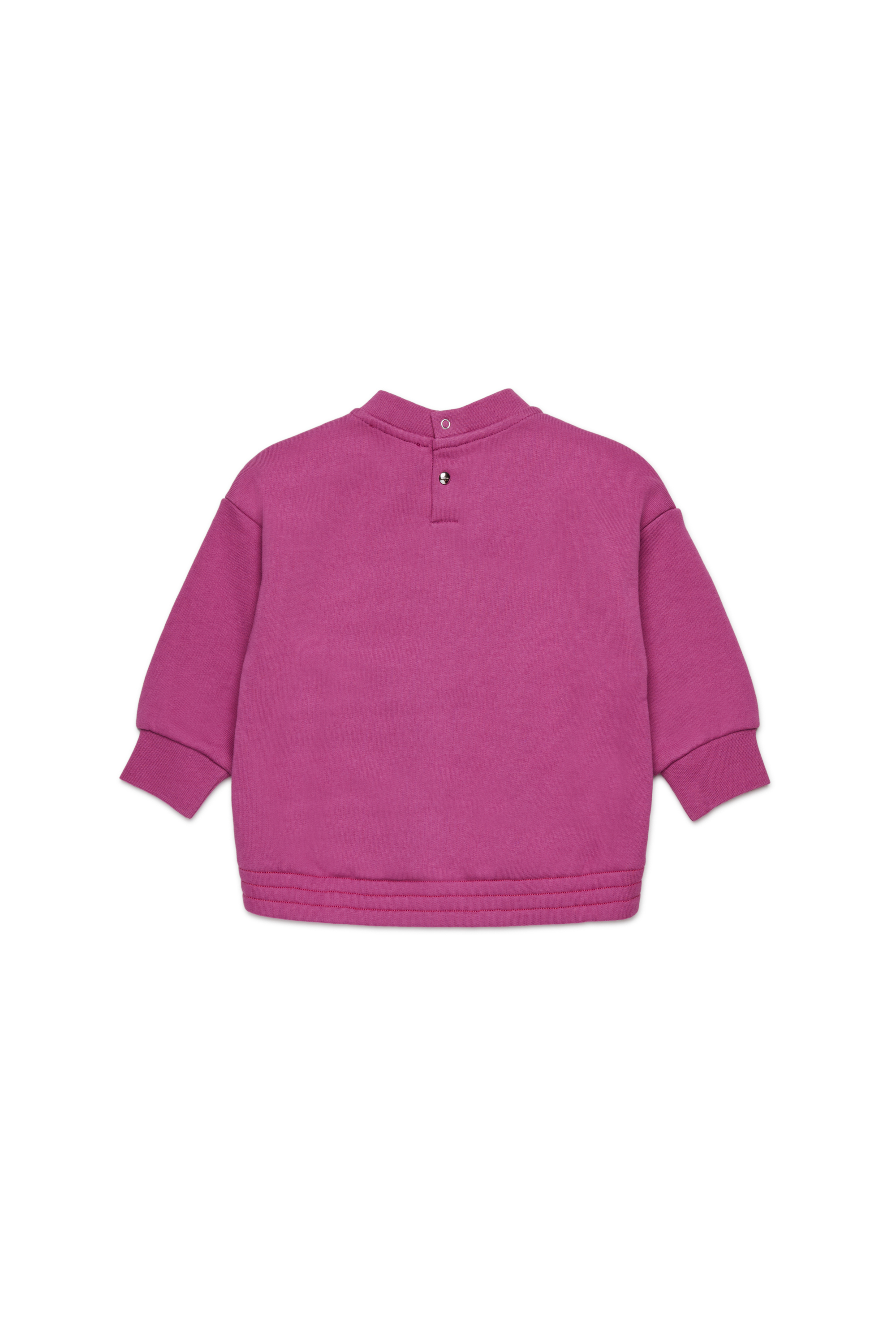 Diesel - SANPIB, Woman's Cotton sweatshirt with logo print in Violet - 2
