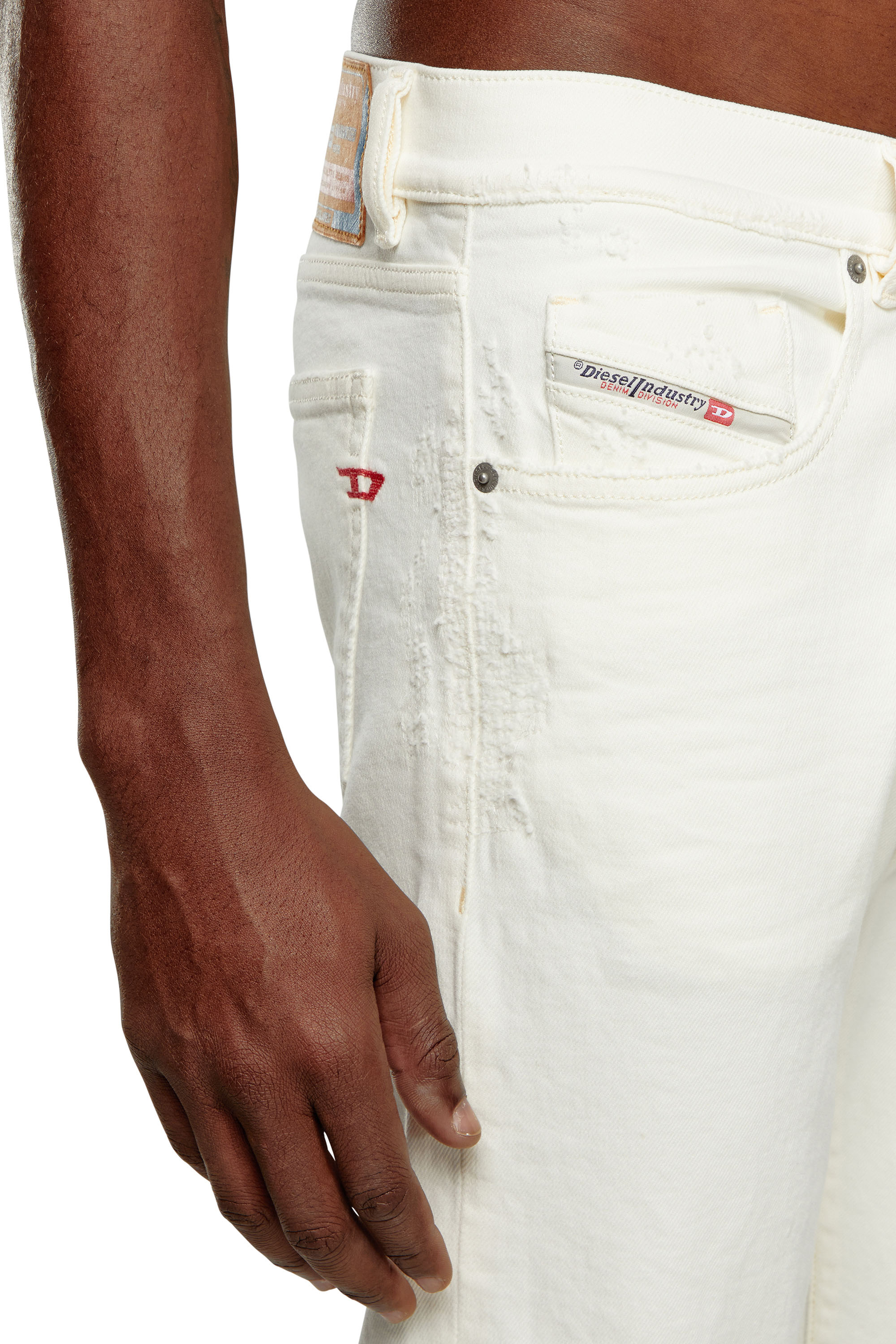 Diesel - Slim Jeans 2019 D-Strukt 09I15, White - Image 4