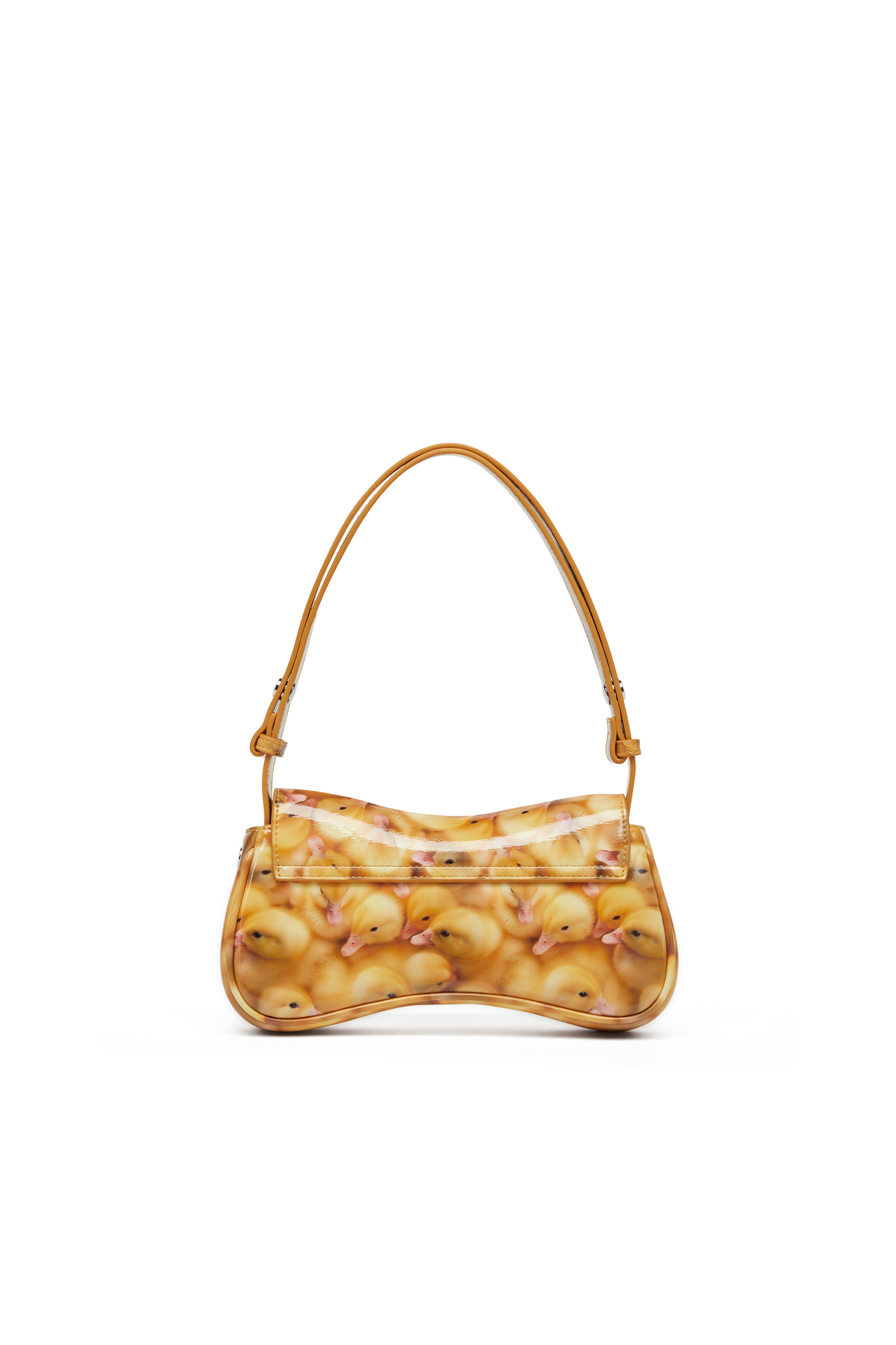 Diesel - PLAY CLUTCH, Woman's Play-Glossy clutch with print in Yellow - 2