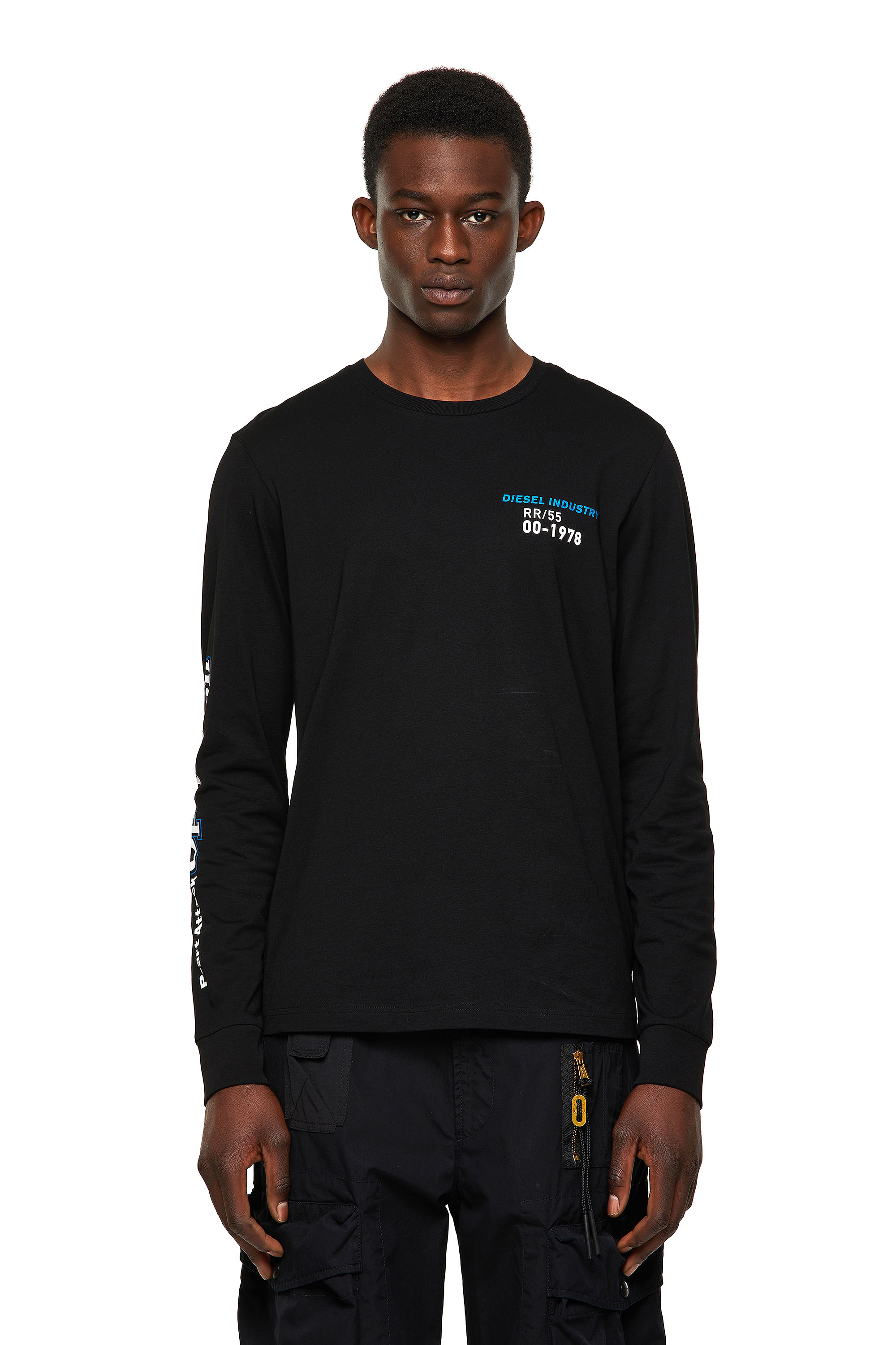 T-DIEGOS-LS-K25, Black - T-Shirts