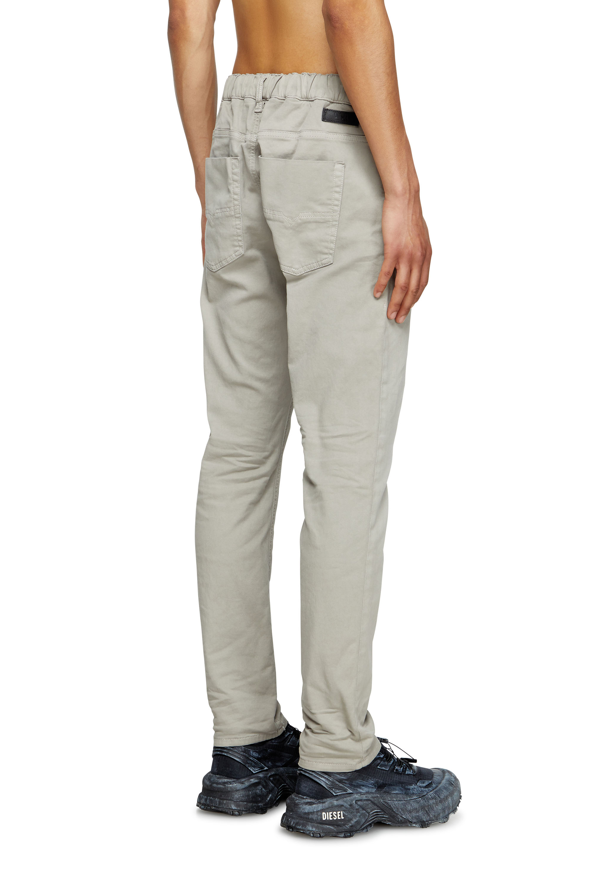 Diesel - Man's Regular 2032 D-Krooley Joggjeans® 0670M, Light Grey - 4