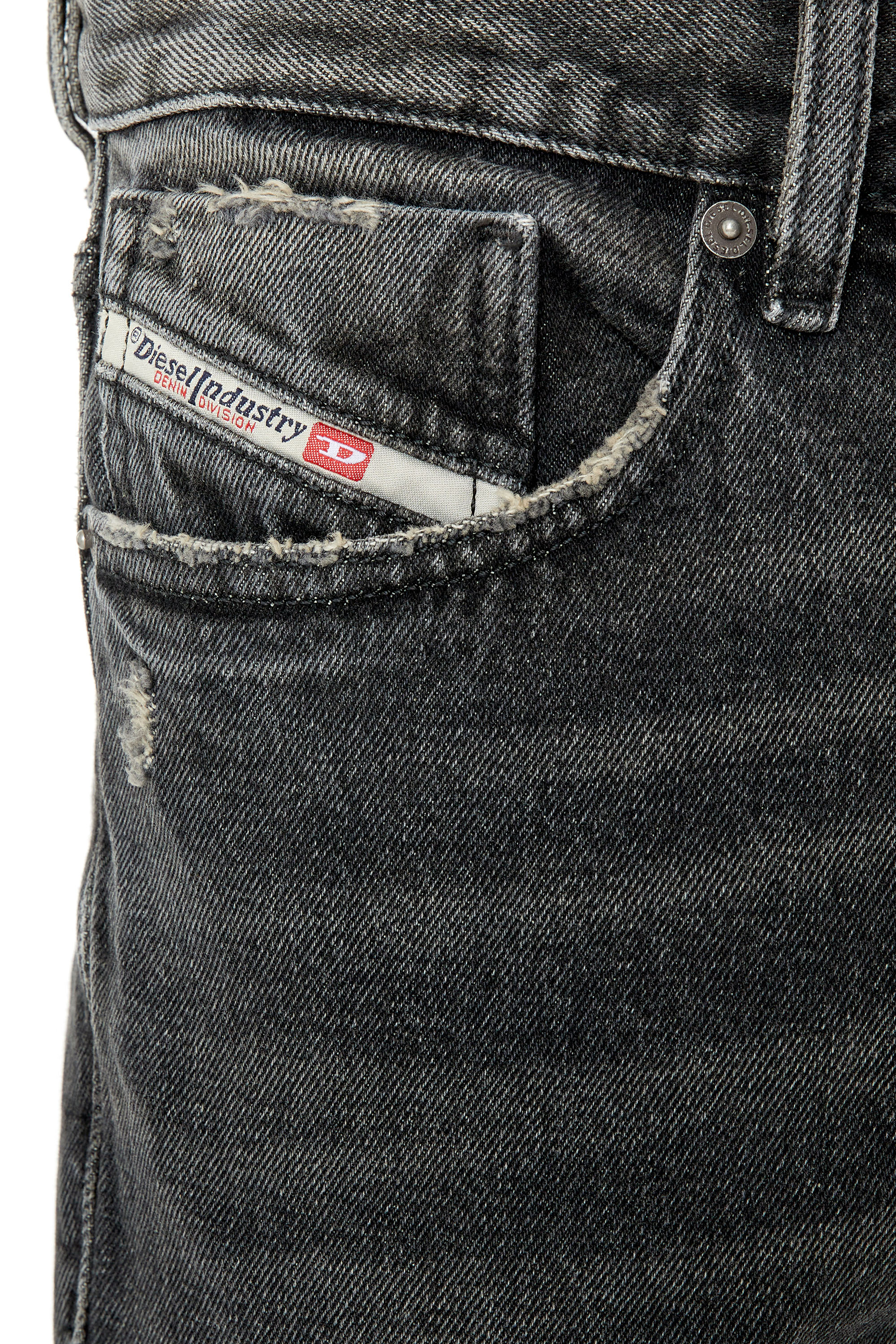 Diesel - 1995 D-Sark 007K8 Straight Jeans, Black/Dark grey - Image 3