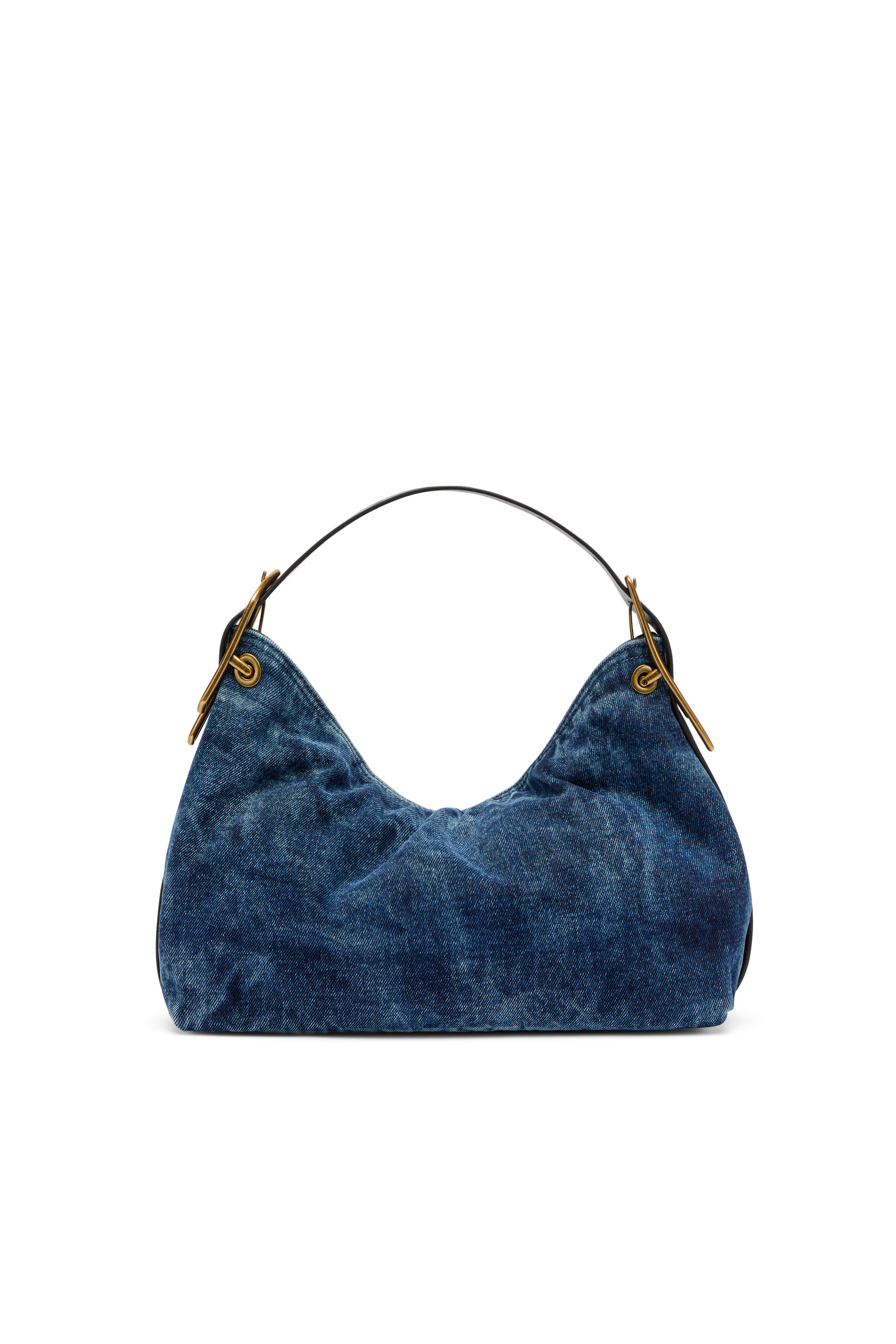 Diesel - D-LINE HOBO S, Woman's D-Line-Denim shoulder bag in Medium blue - 3