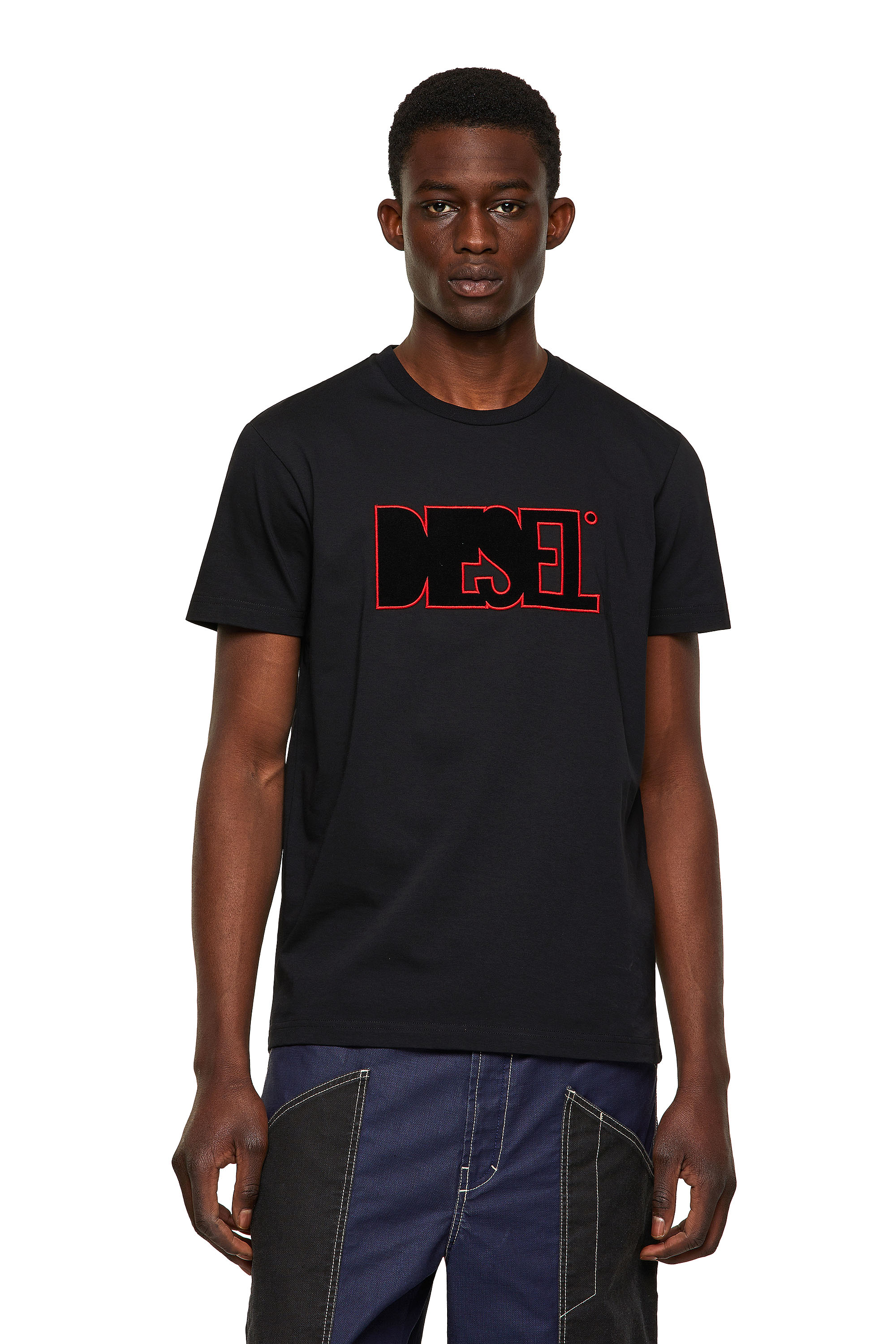 T-DIEGOS-B8, Black/Red - T-Shirts
