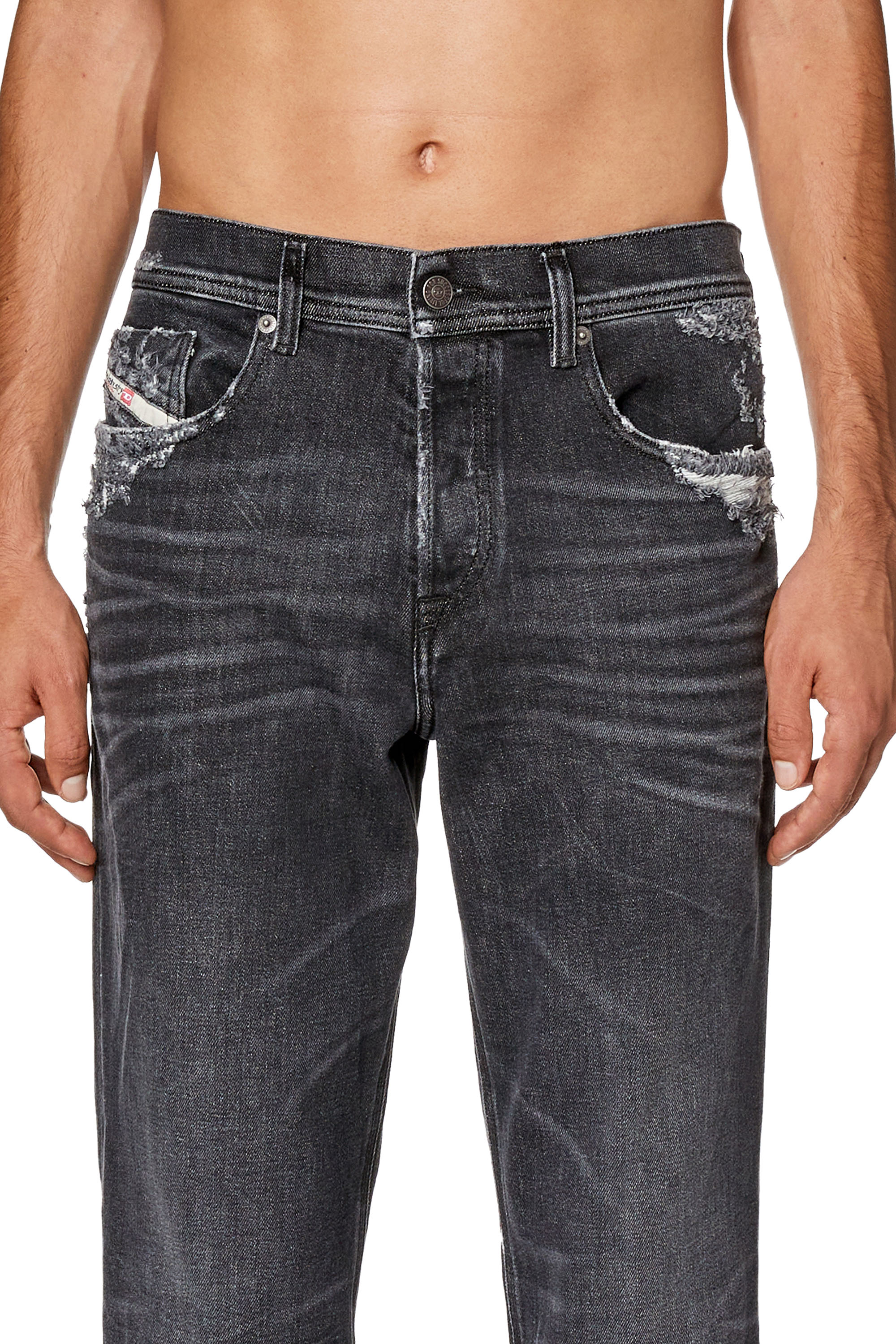 Diesel - Tapered Jeans 2023 D-Finitive 09G23, Black/Dark grey - Image 4