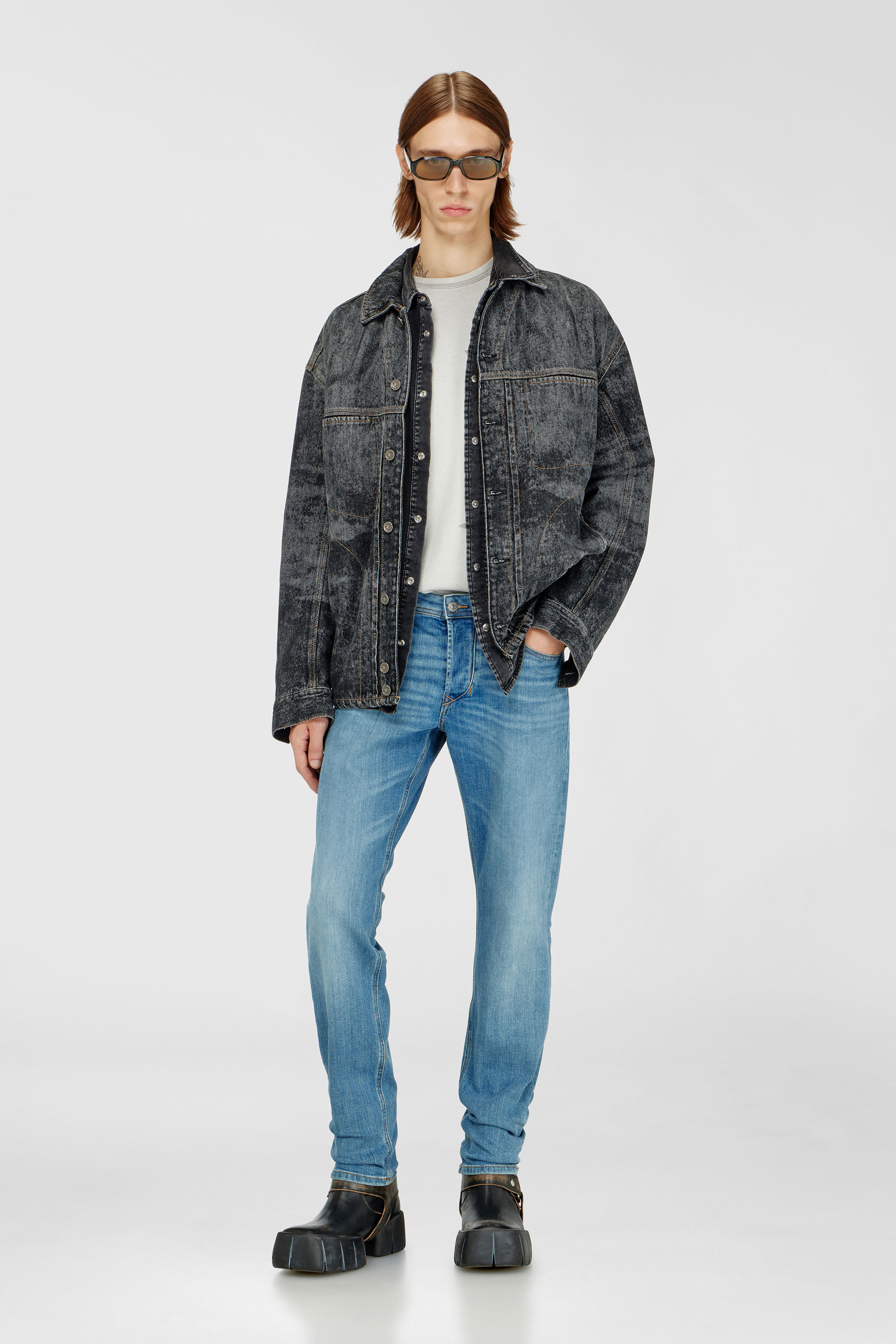 Diesel - Man's Regular Jeans 1986 Larkee-Beex 0KIAL, Light Blue - 1
