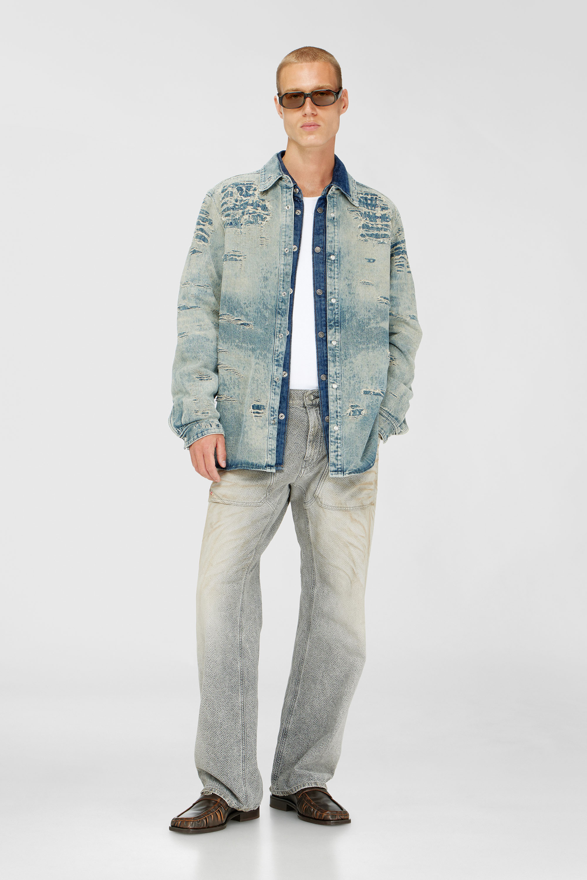 Diesel - Man's Relaxed Jeans D-Zeta 09Q11, Grey - 2