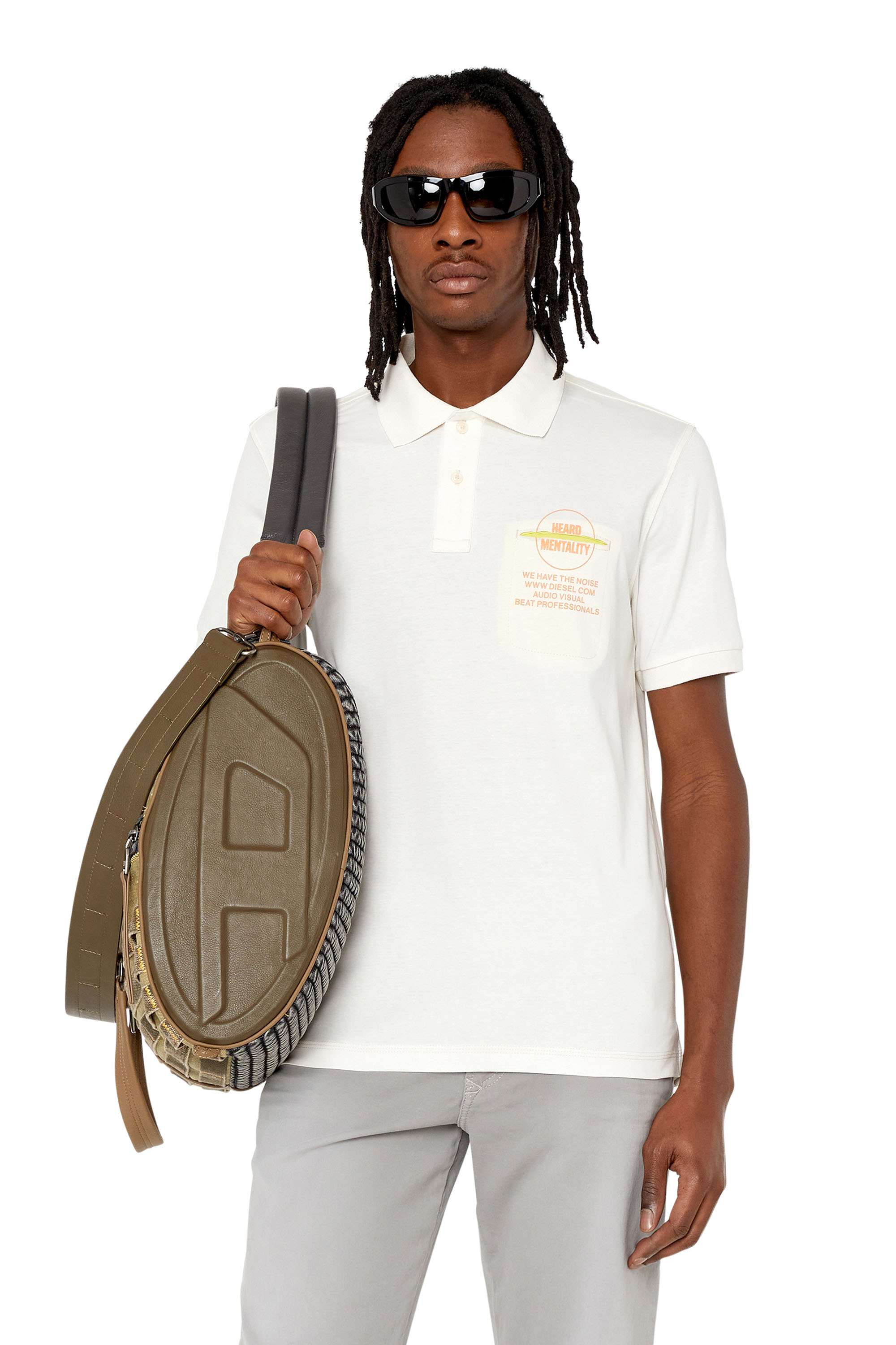 Diesel - T-SPOUCH, White - Image 2