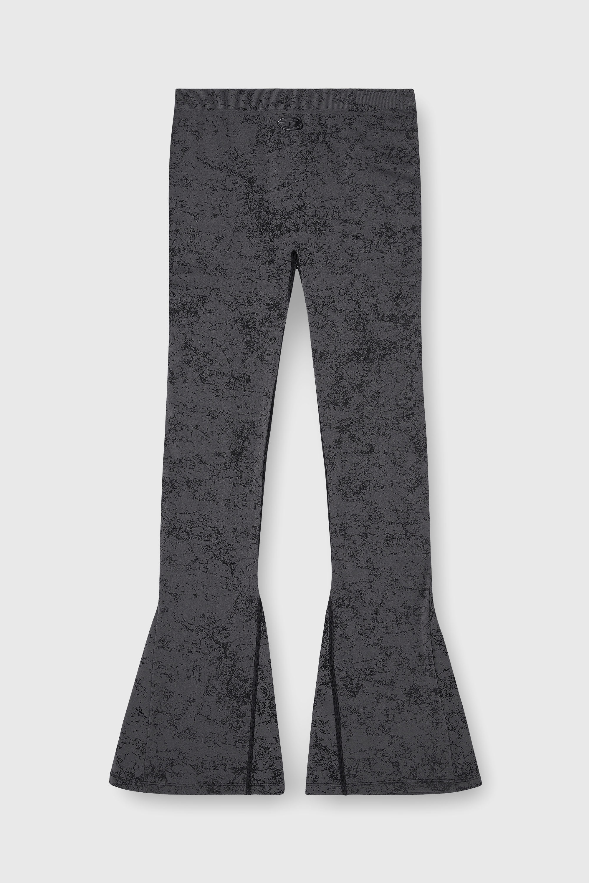 Diesel - CORNELIA-UTLT, Woman's Fared leggings with utilitarian print in Dark grey - 2