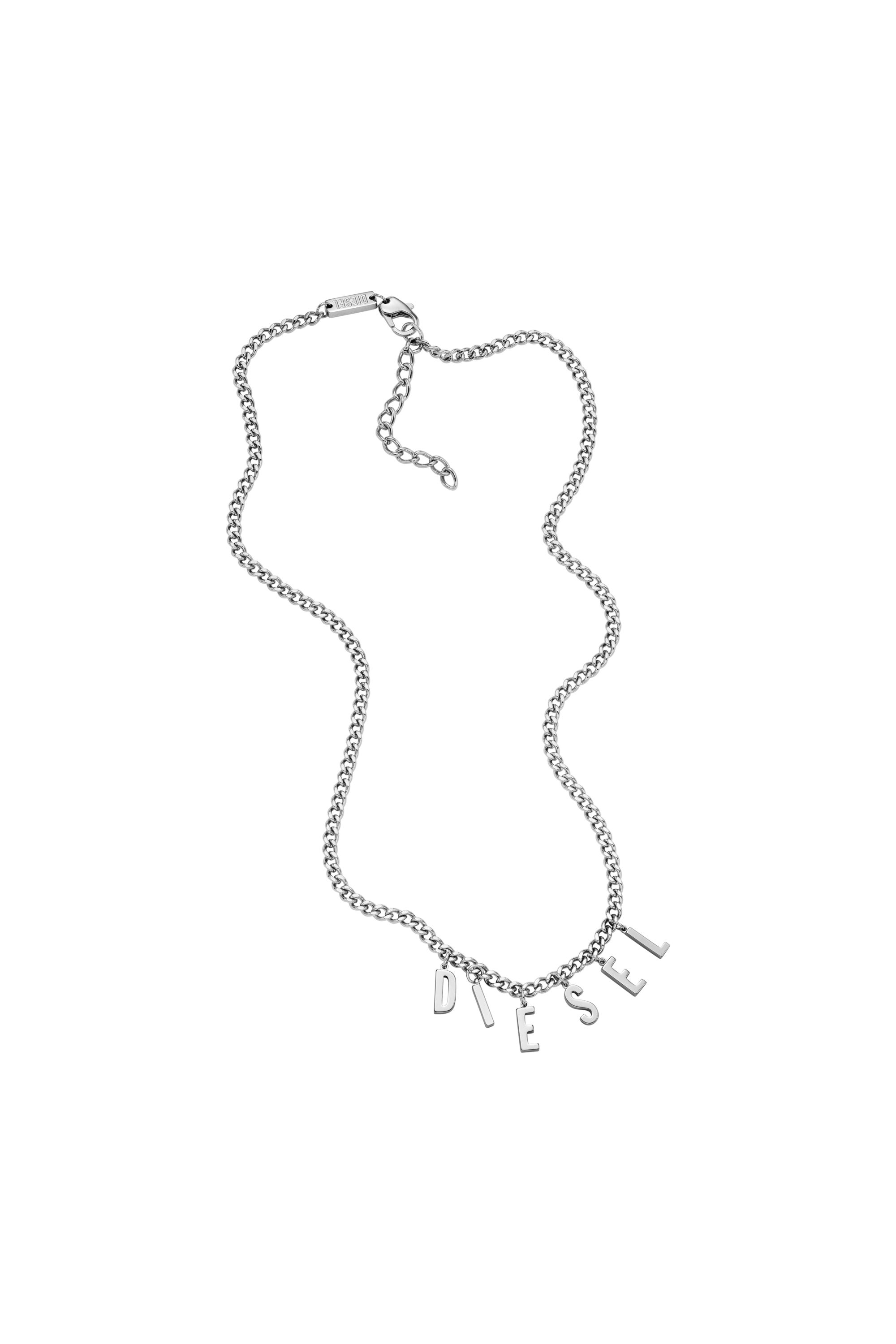 Diesel - DX1494, Man Stainless steel chain necklace in Silver - Image 2