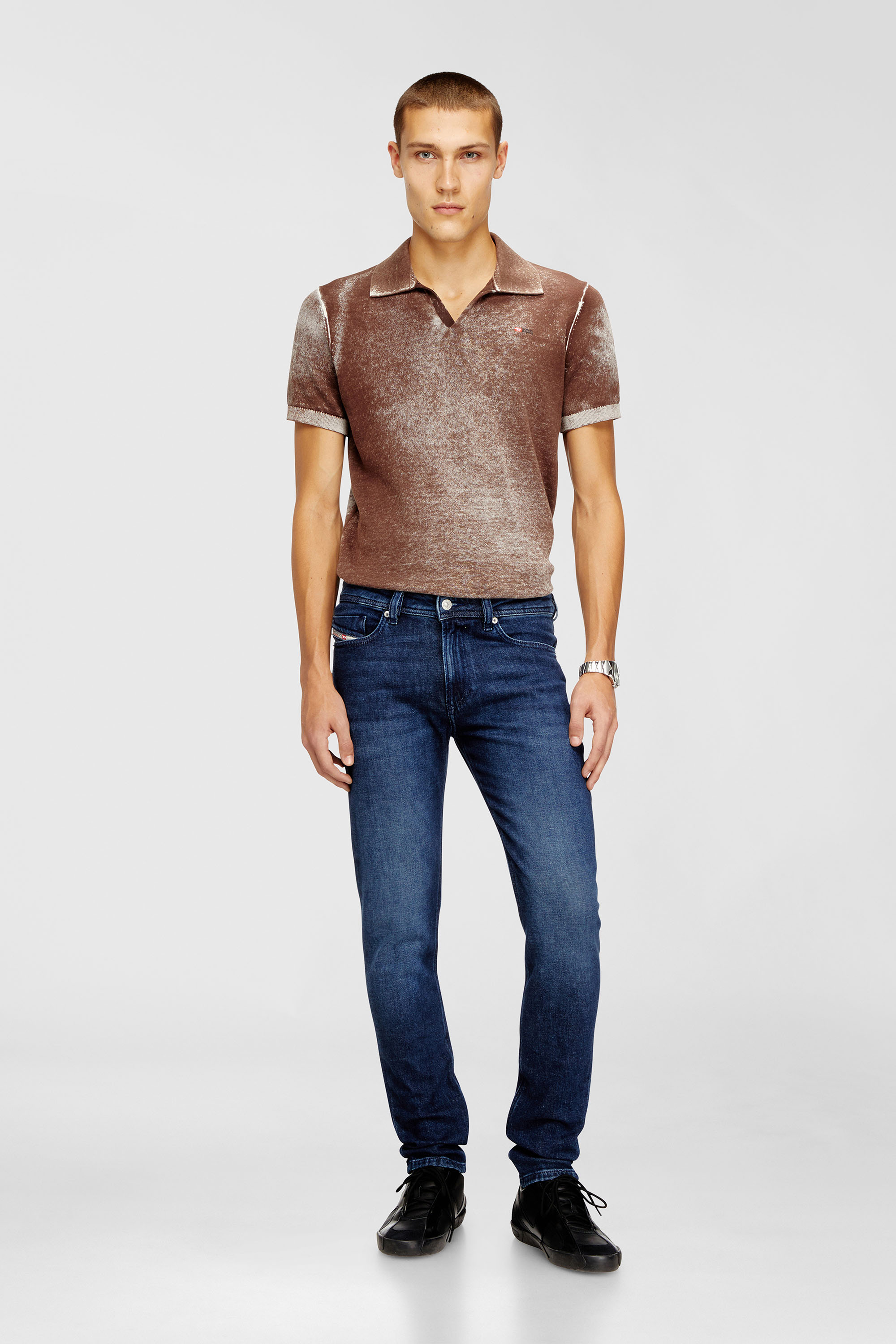 Diesel - Man's Skinny Jeans 1979 Sleenker 0ADBF, Dark Blue - 2